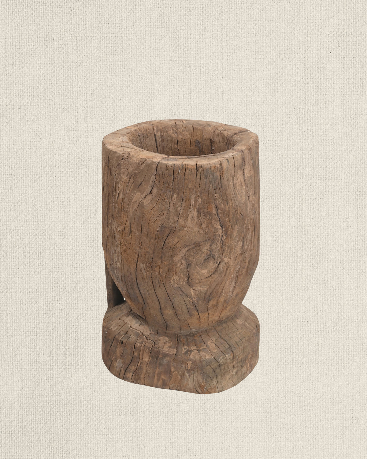 Teak Ukhali Planter 18"
