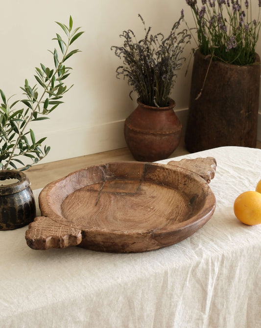Teak Wood Dough Bowl