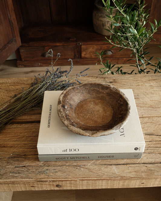 Brown Marble Bowl
