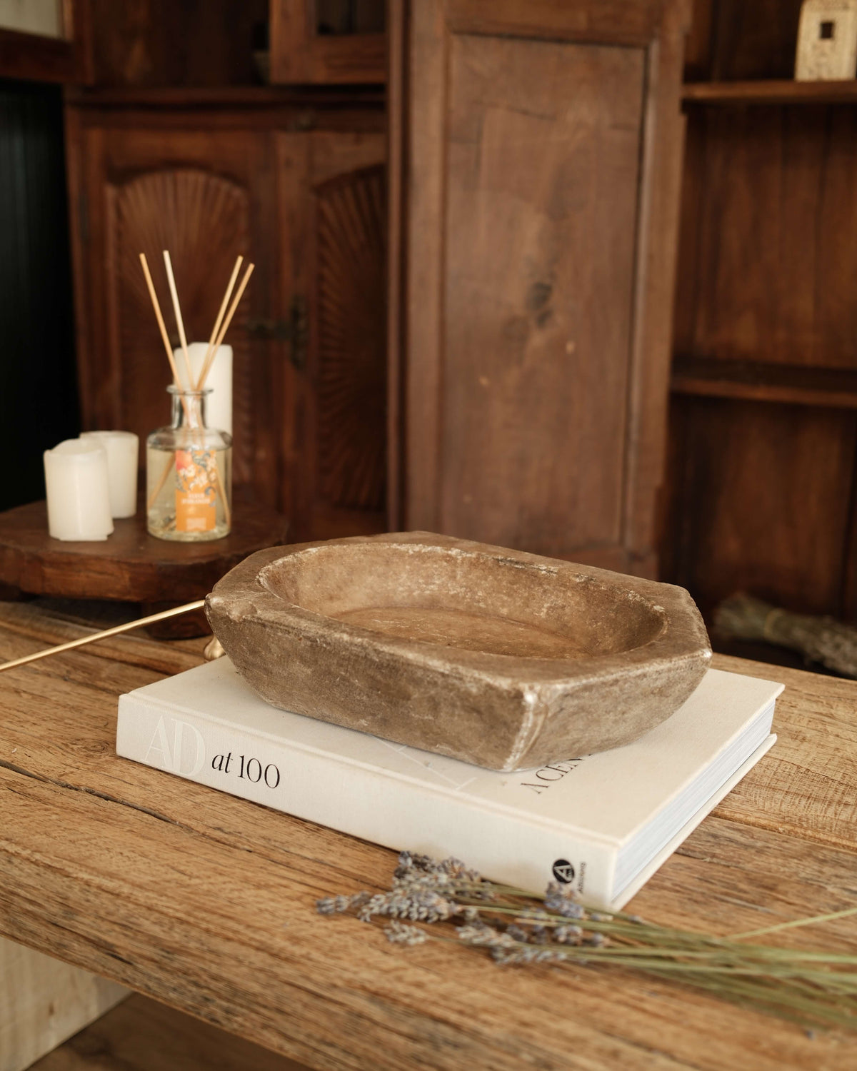 Marble Candle Tray 39-21