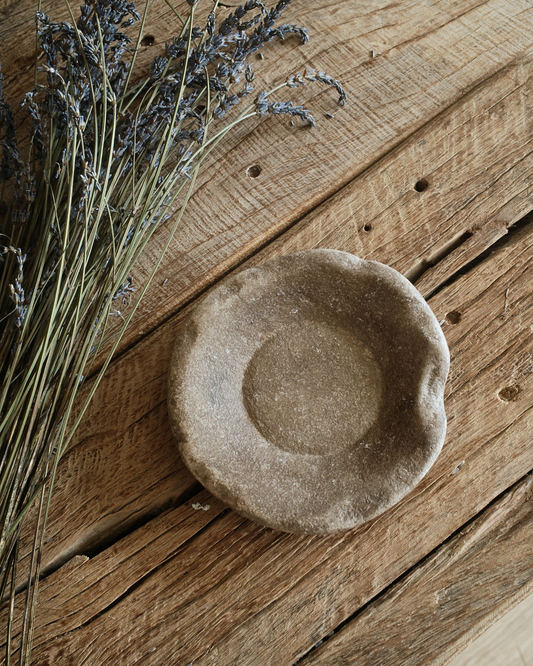 Hand Chiseled Marble Bowl