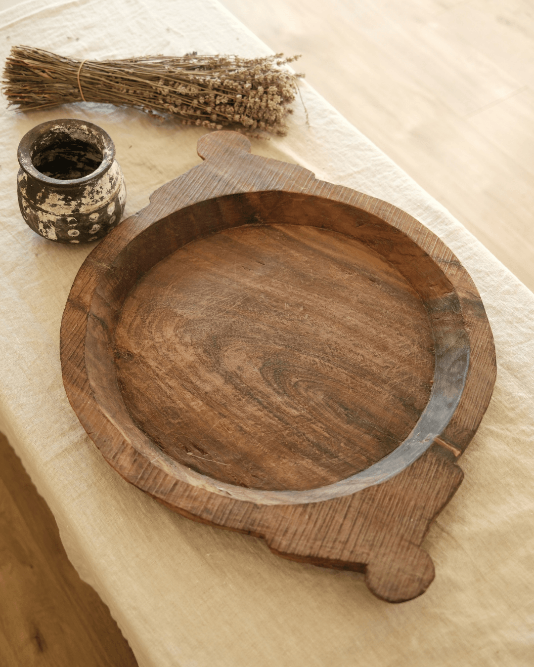 Wood Dough Bowl no 17