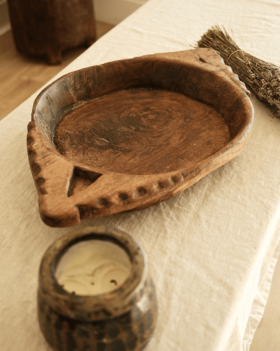 Wood Dough Bowl no 15