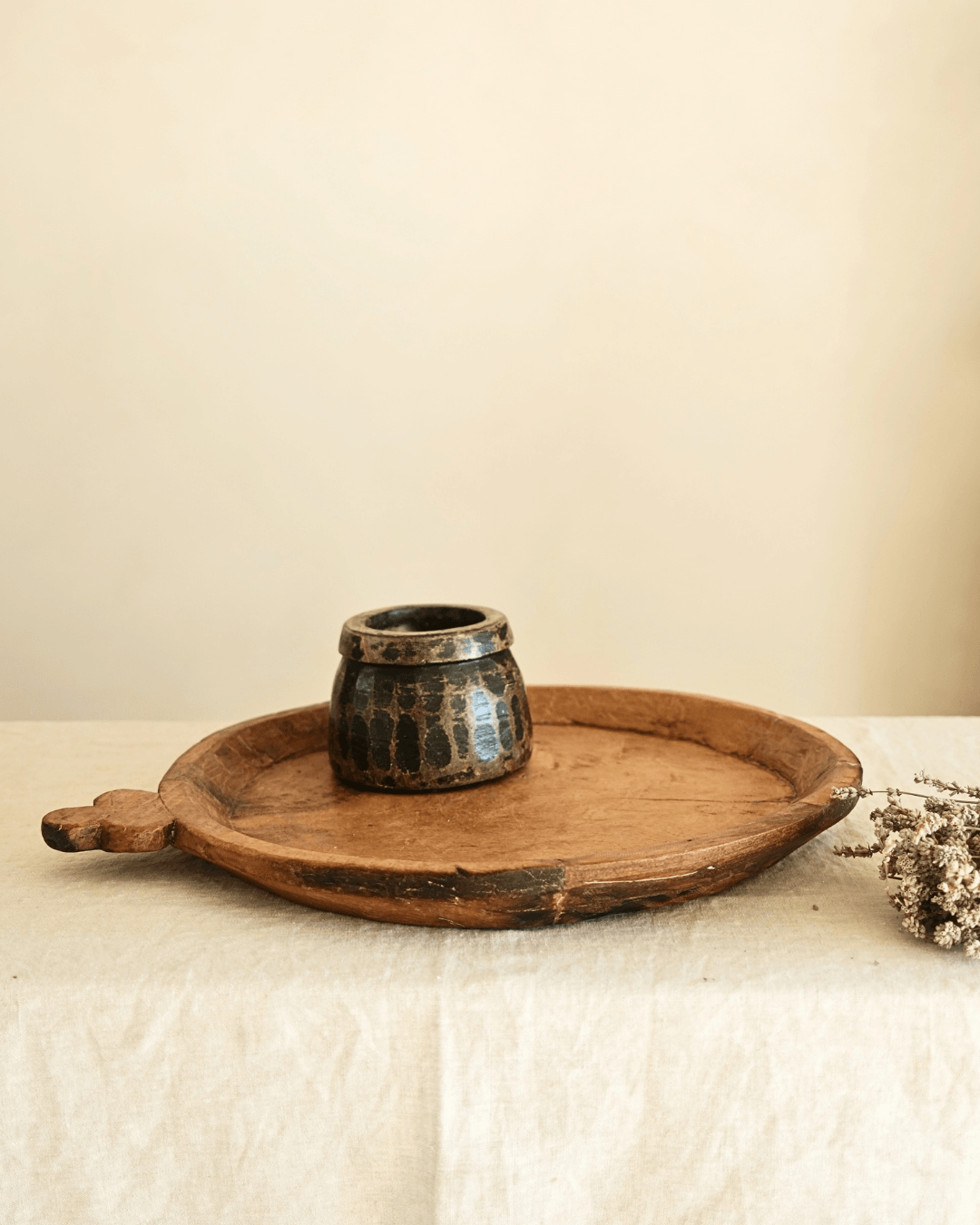 Wood Dough Bowl no 12