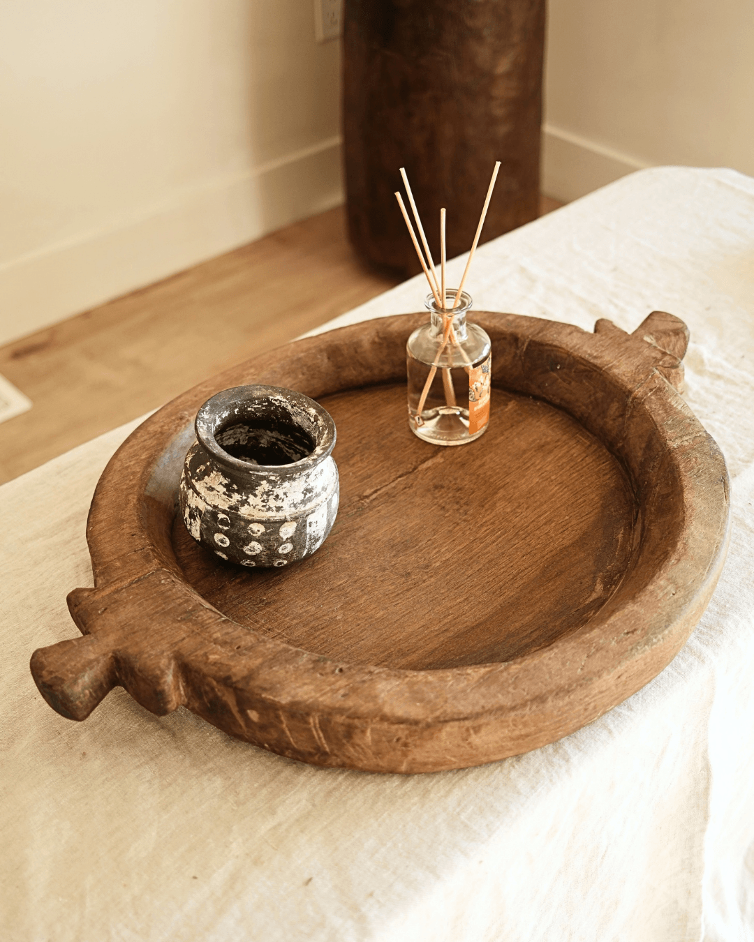 Wood Dough Bowl no 16