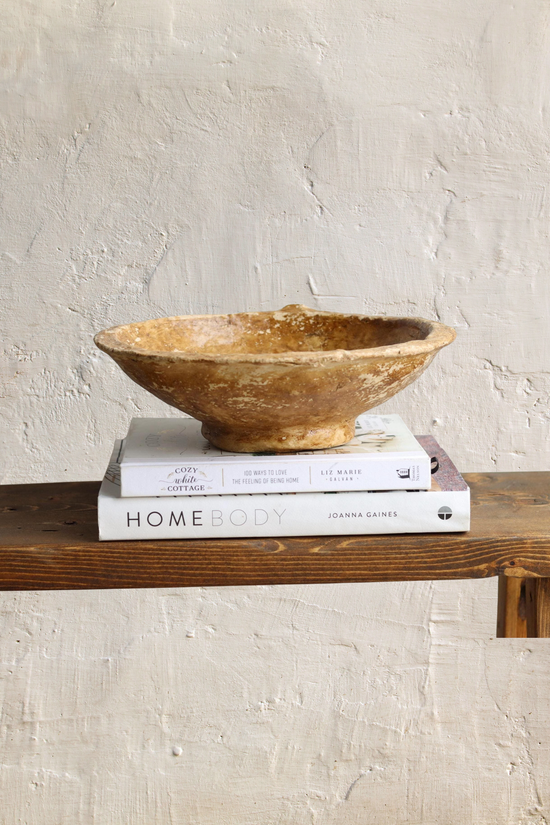 Antique 20th Century Paper Mache Bowl