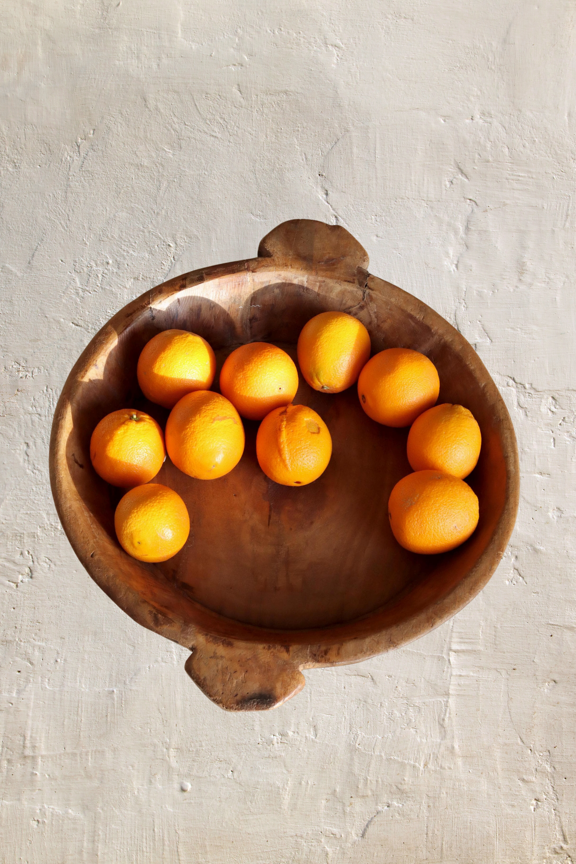 Large Vintage Wooden Parat Tray