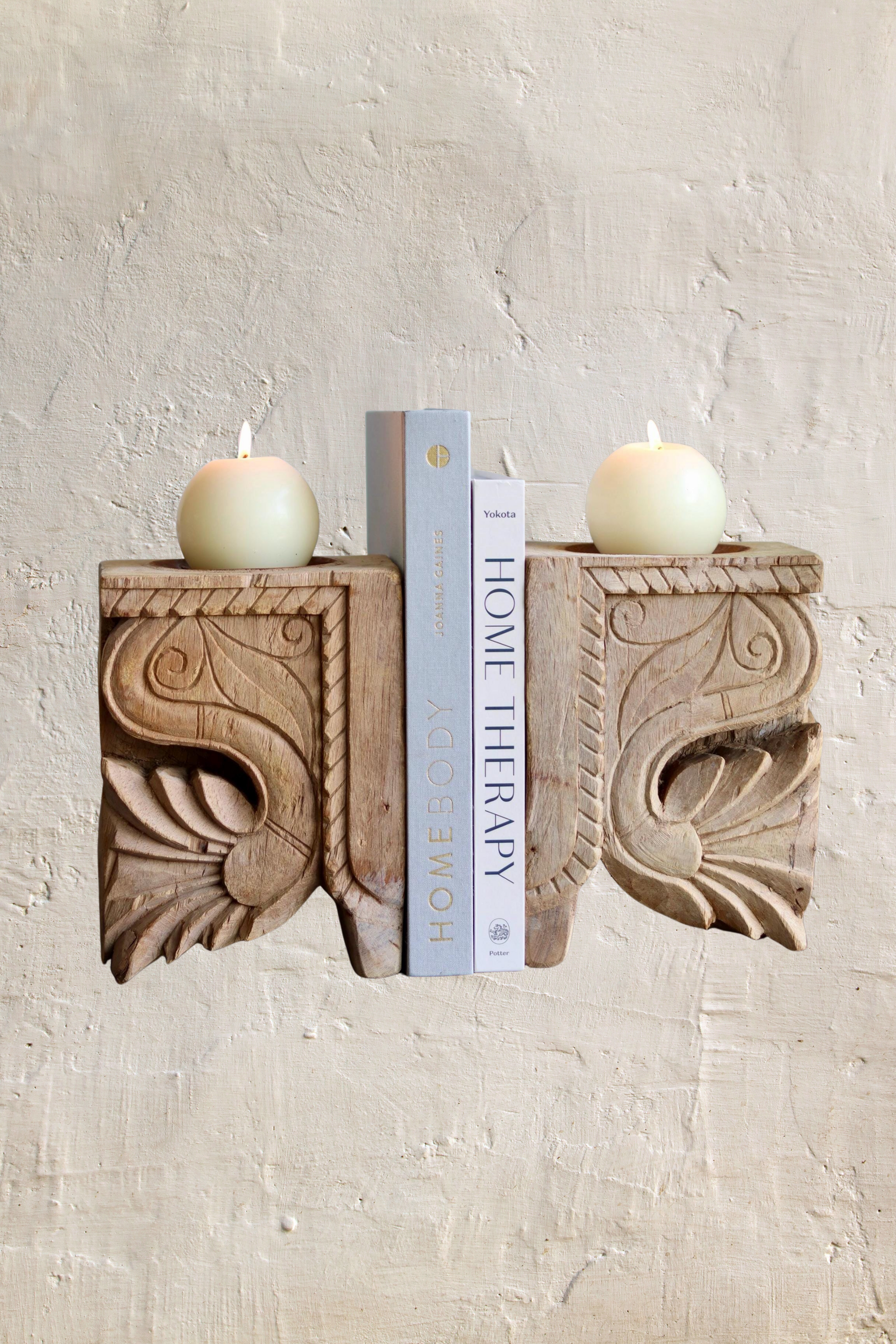 Vintage Corbel Candle Holder & Bookend