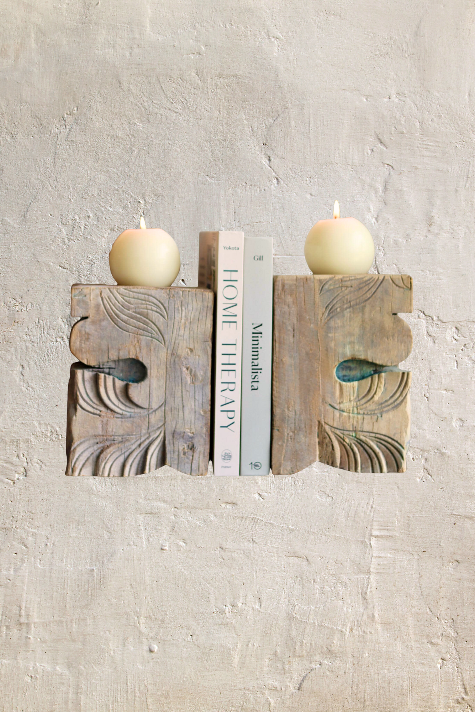 Vintage Corbel Candle Holder & Bookend