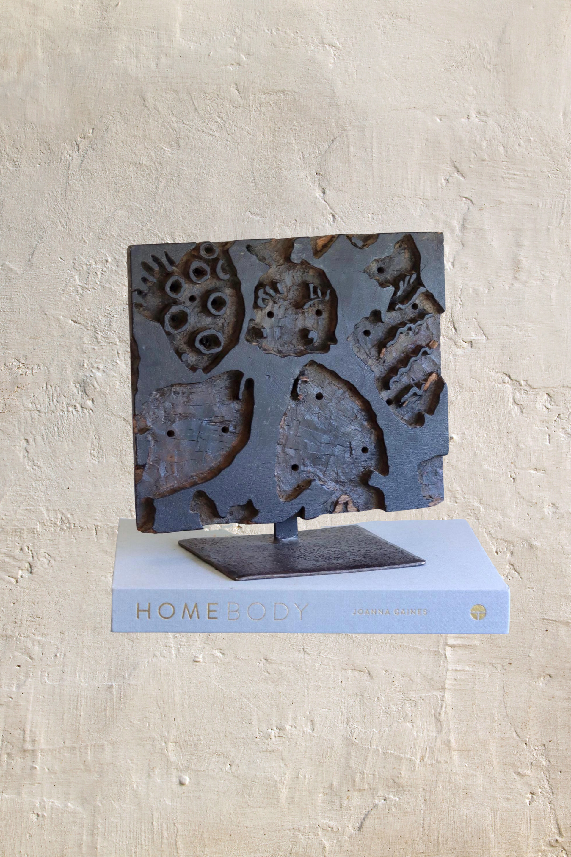 Vintage Block Print Stamp on Stand