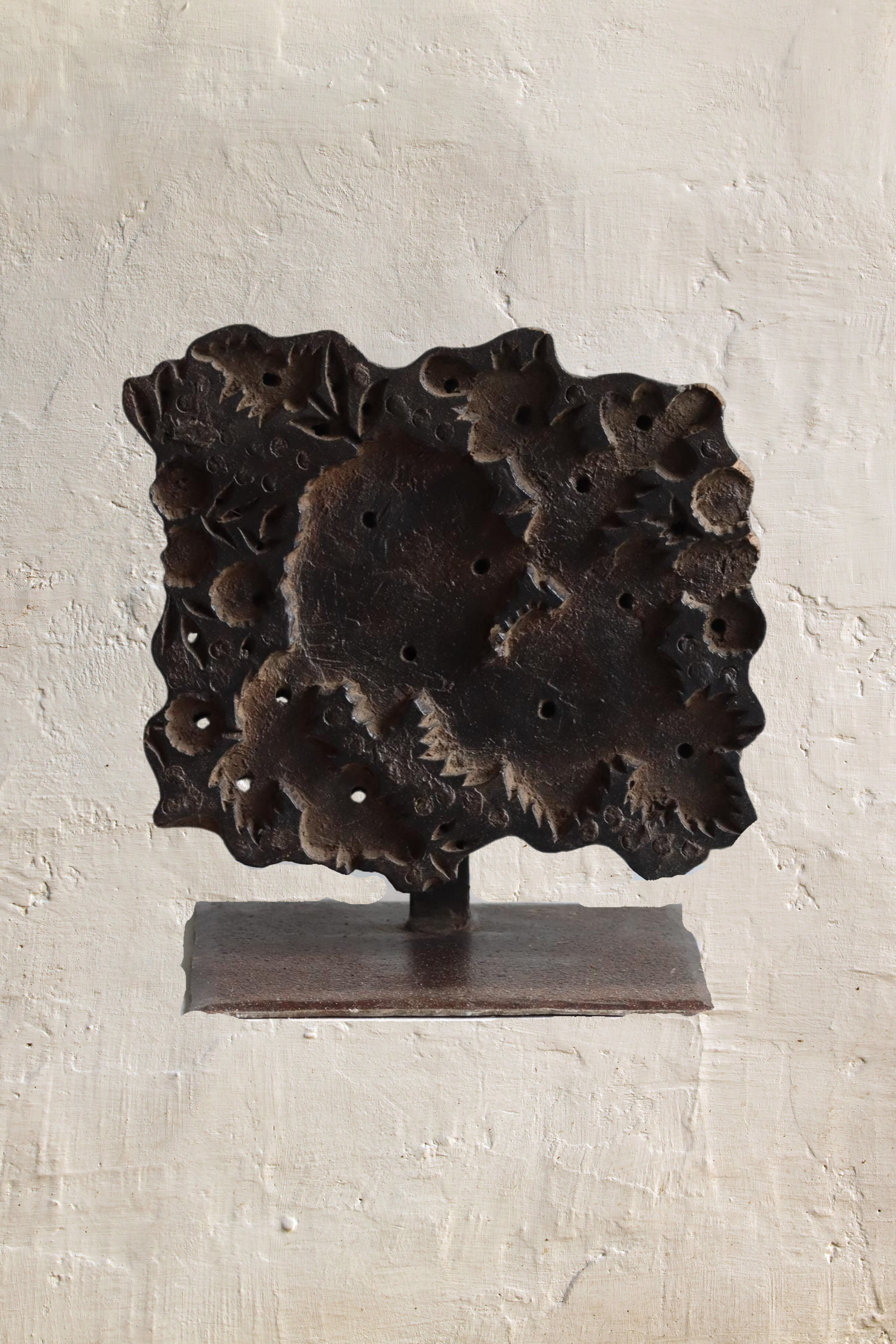 Vintage Block Print Stamp on Stand