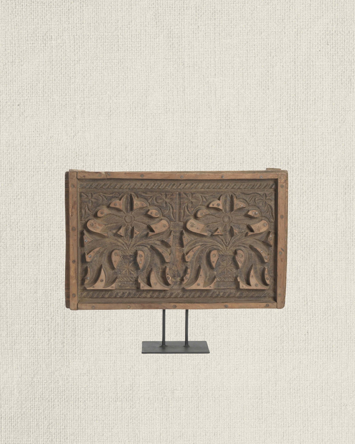 Carved Flower Mold Panel
