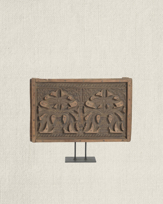 Carved Flower Mold Panel