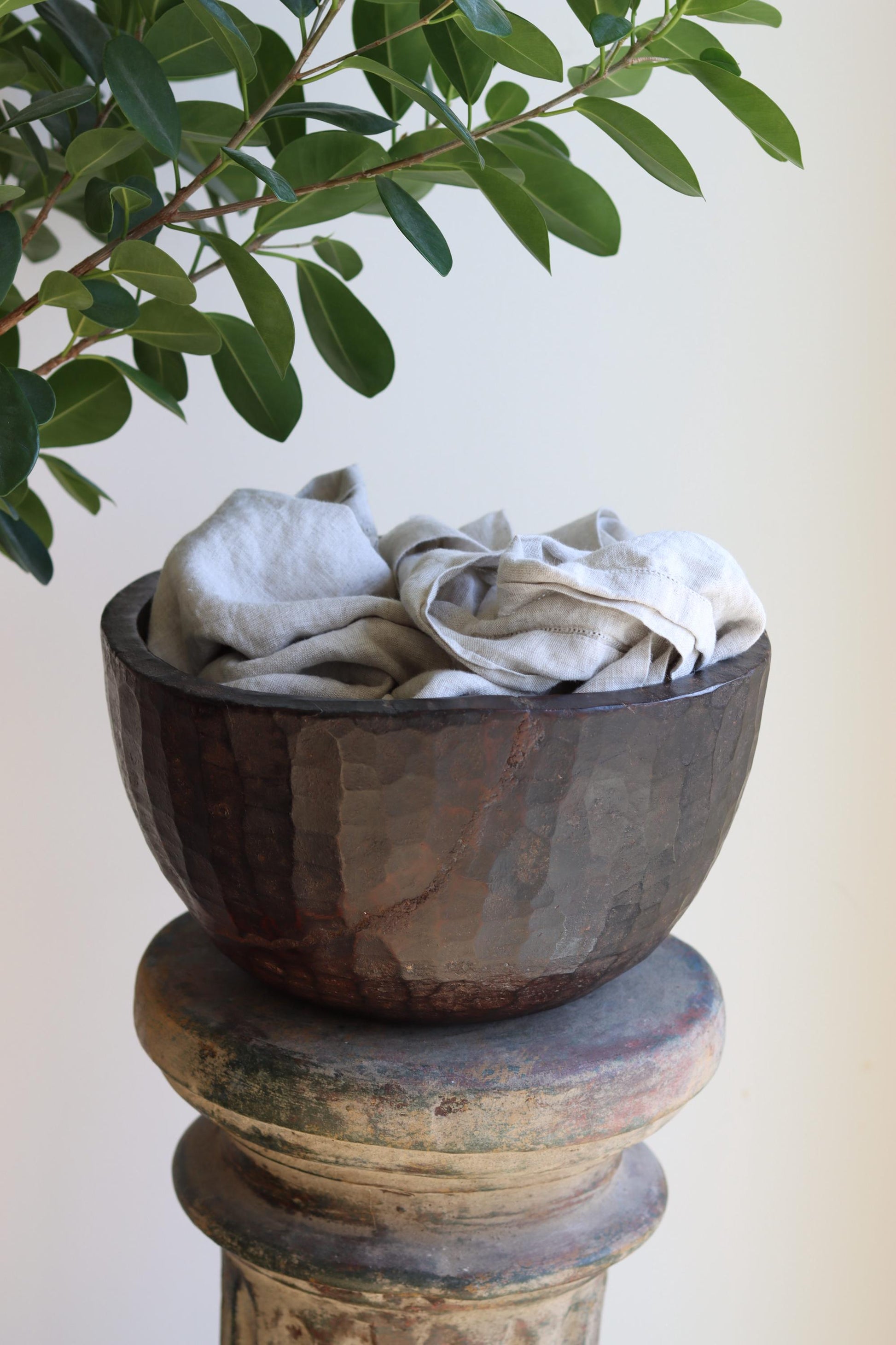 Vintage Naga Primitive Wooden Bowl