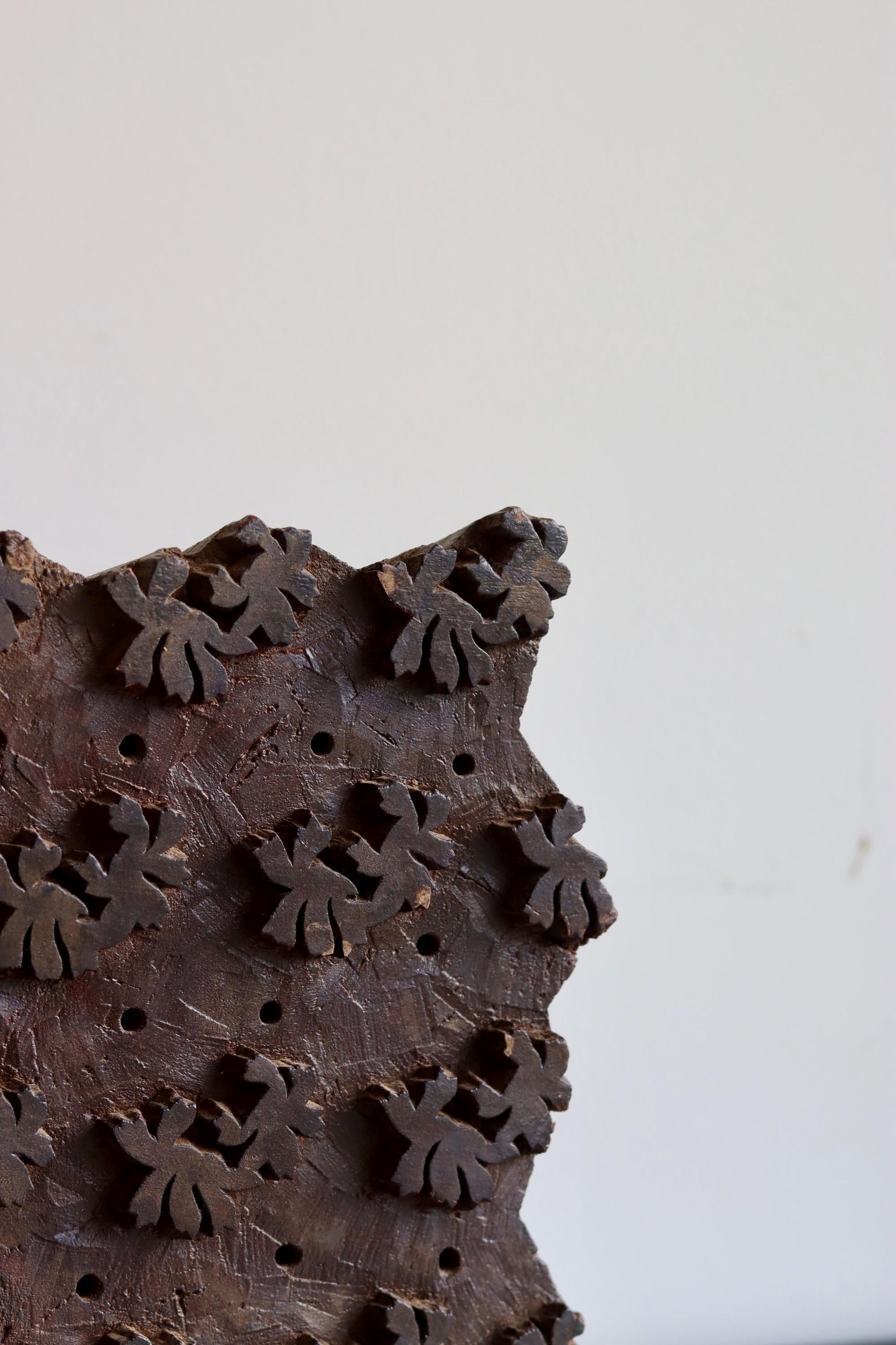 Vintage Block Print Stamp on Stand