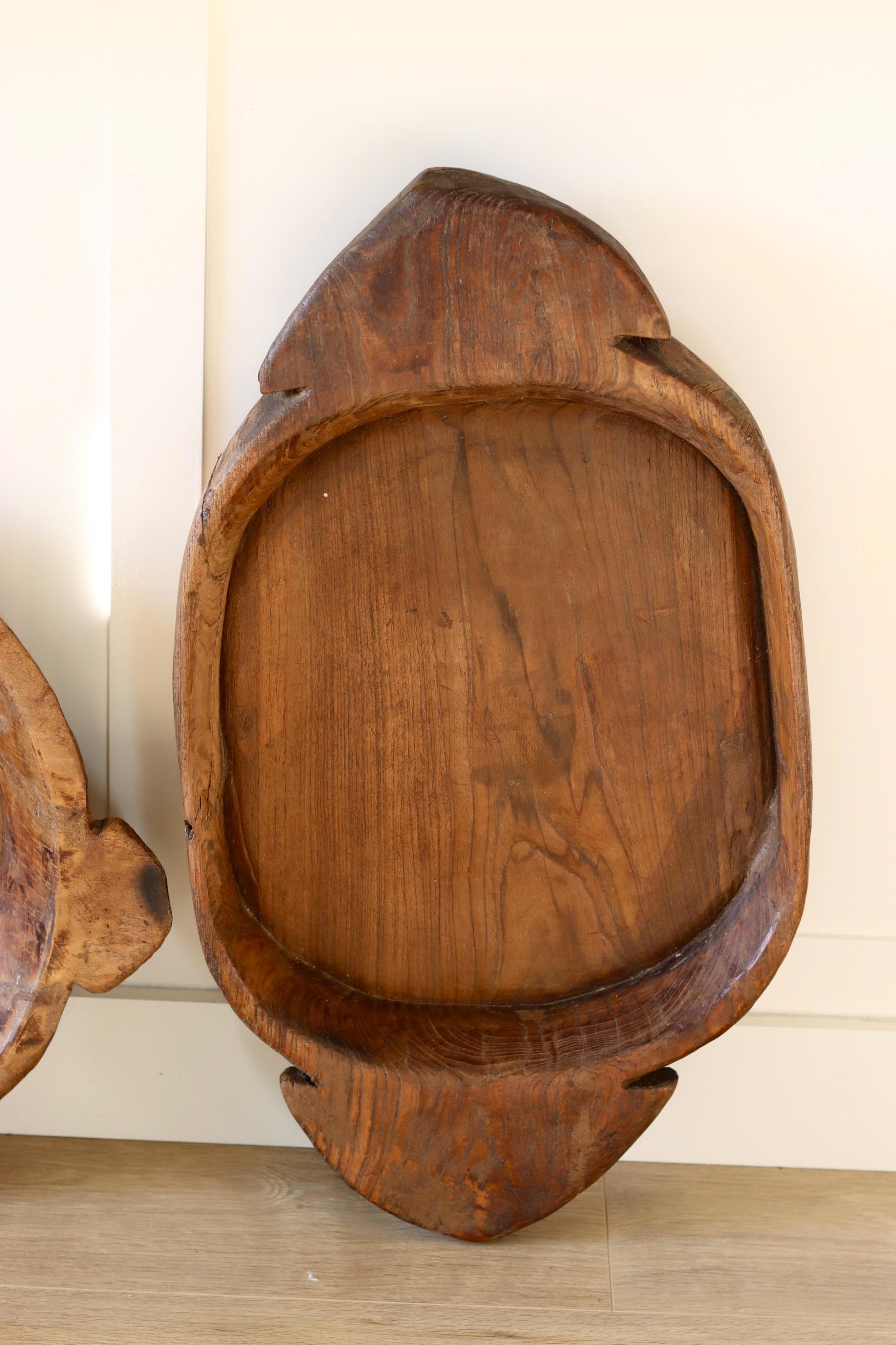 Extra Large Vintage Wooden Parat Tray