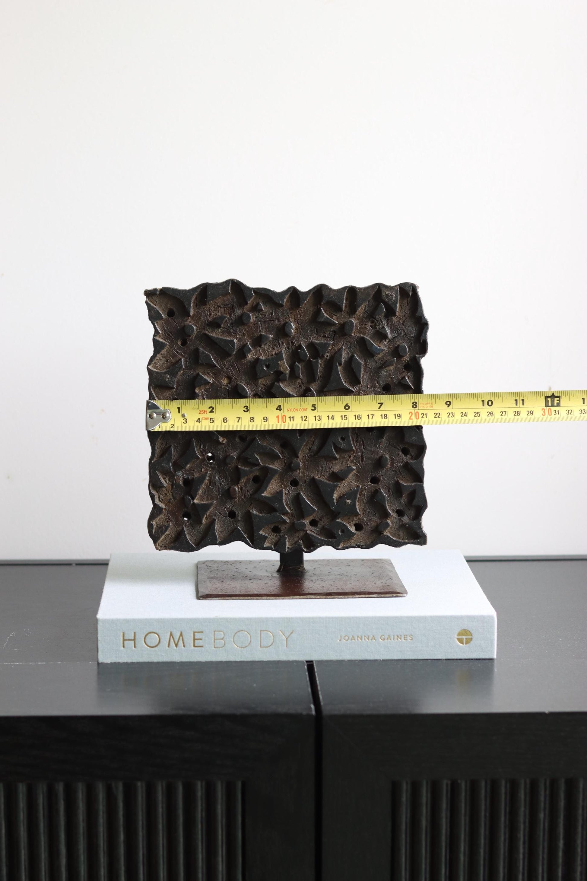 Vintage Block Print Stamp on Stand