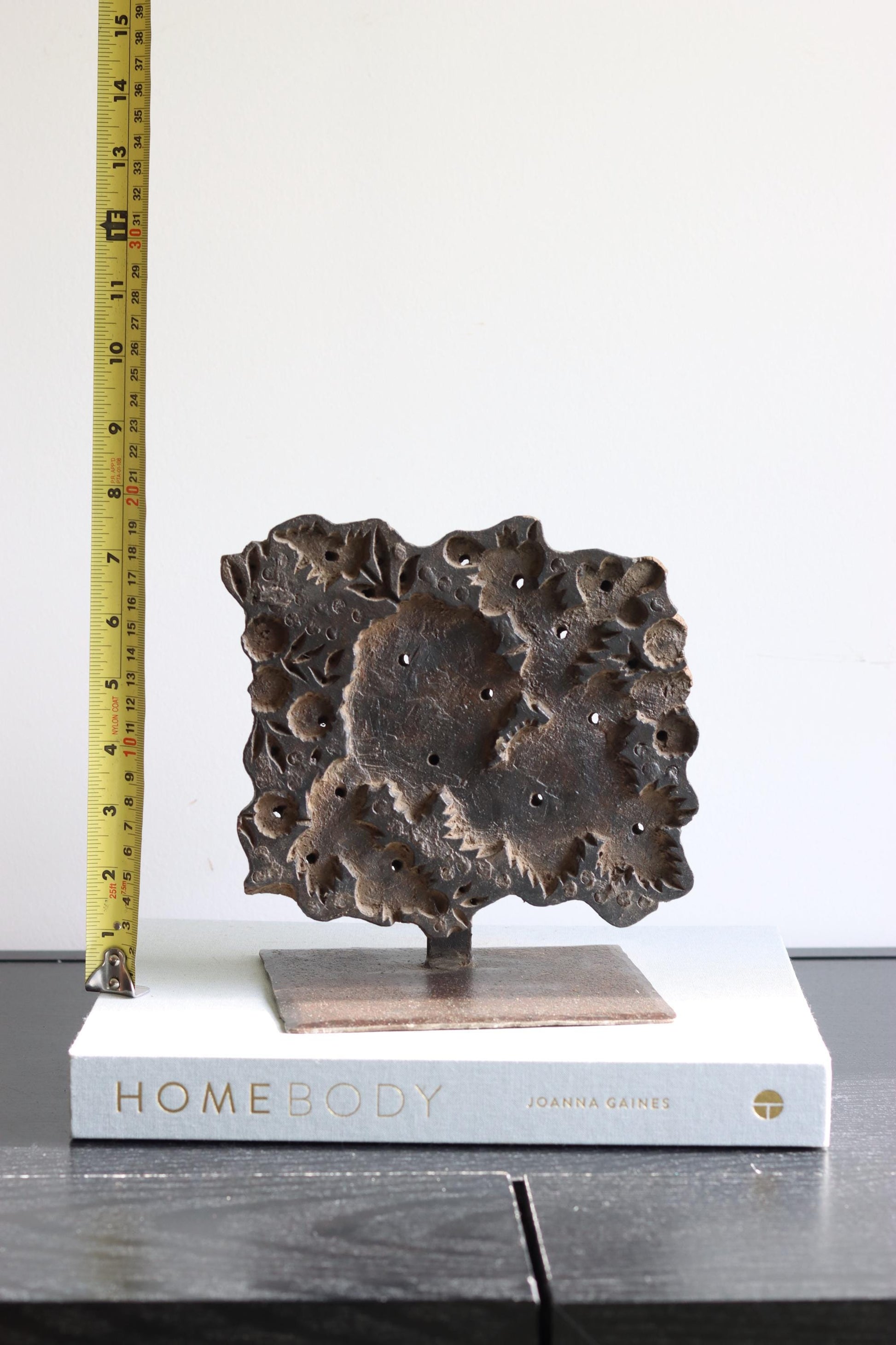 Vintage Block Print Stamp on Stand