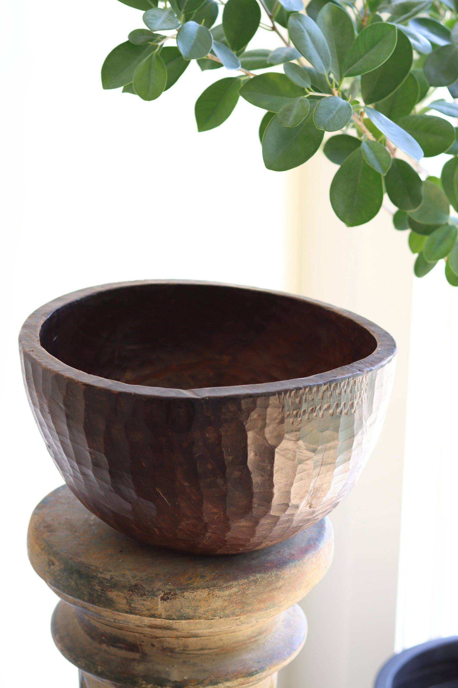 Vintage Naga Primitive Wooden Bowl