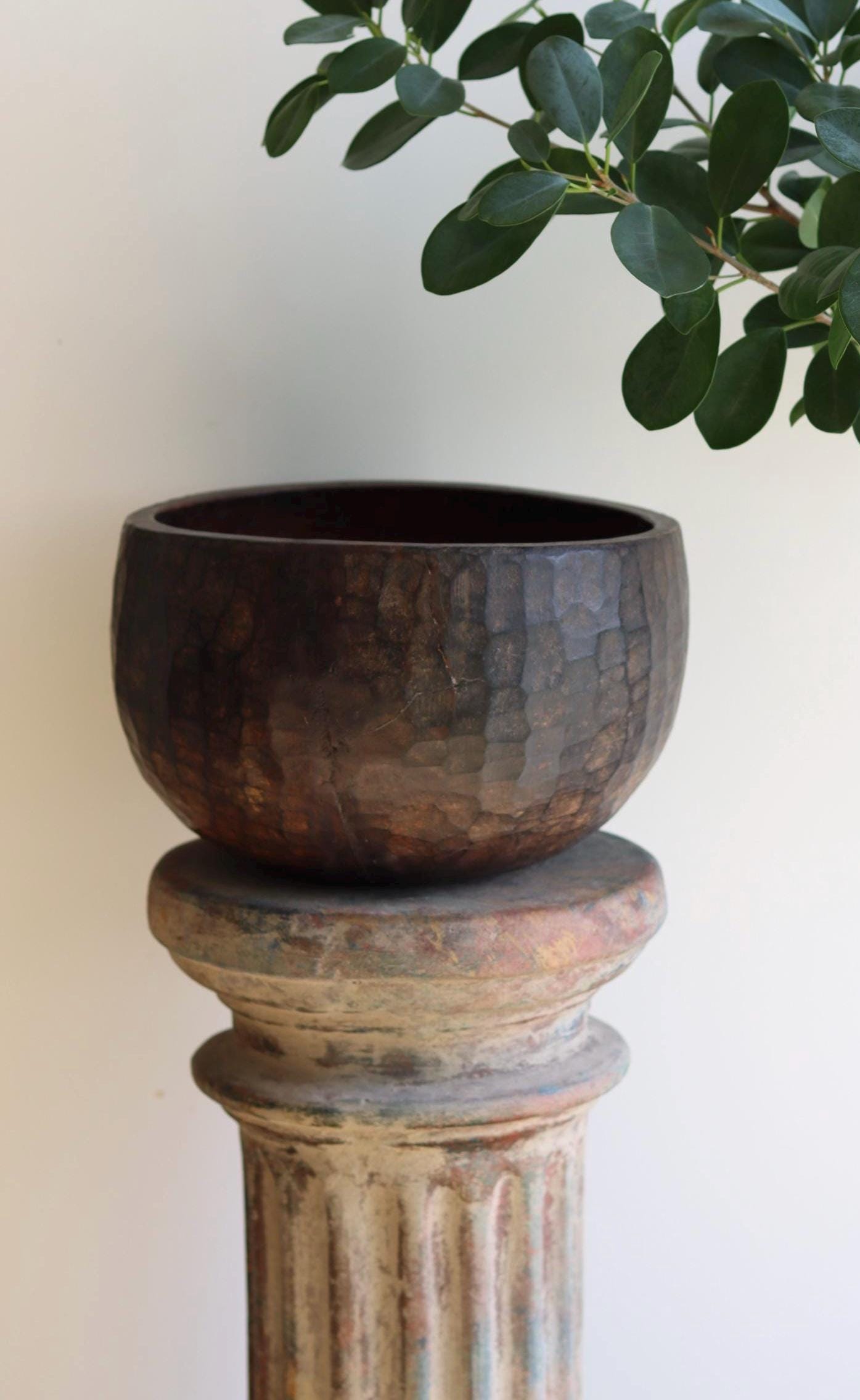 Vintage Naga Primitive Wooden Bowl