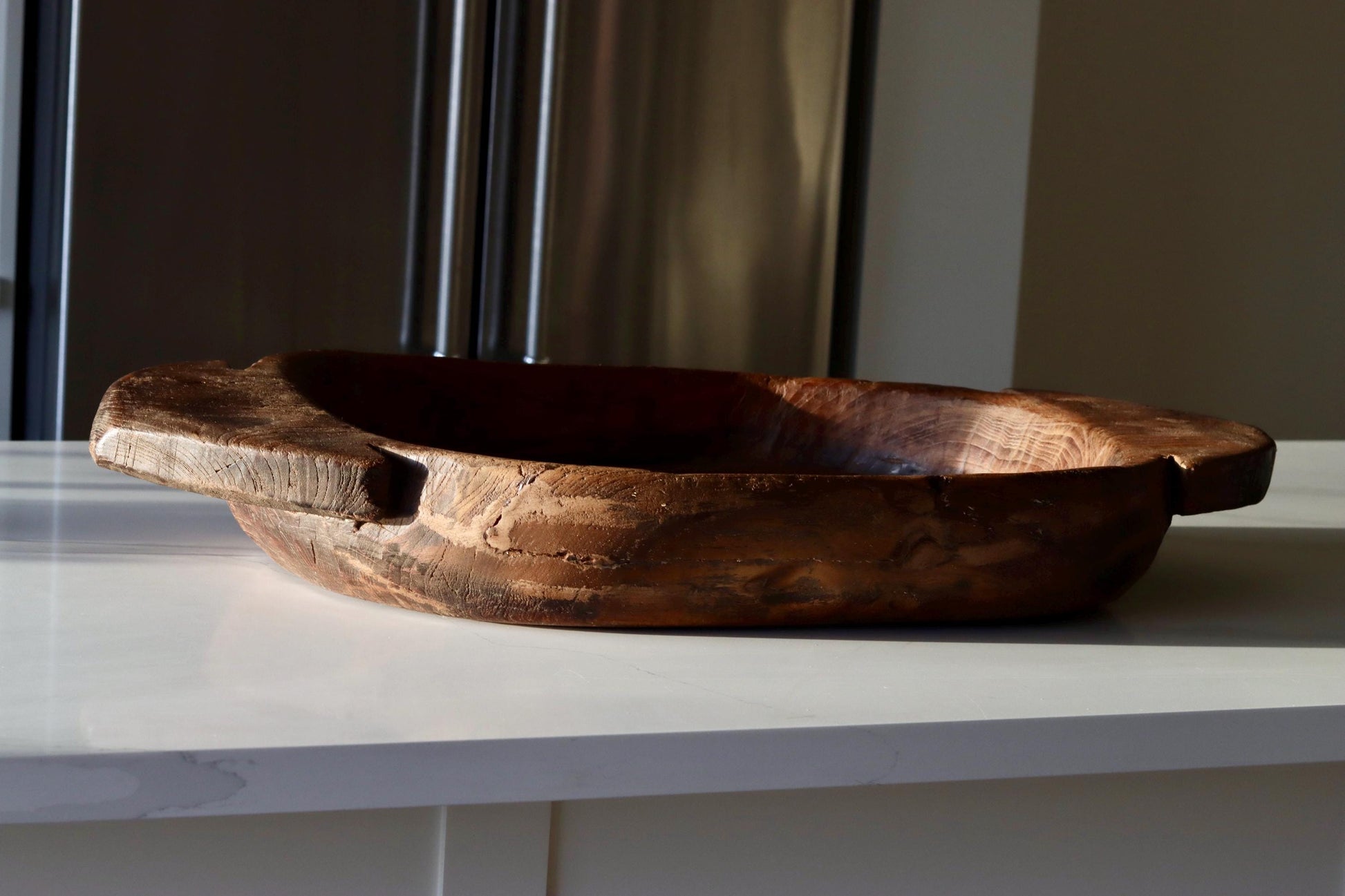 Extra Large Vintage Wooden Parat Tray