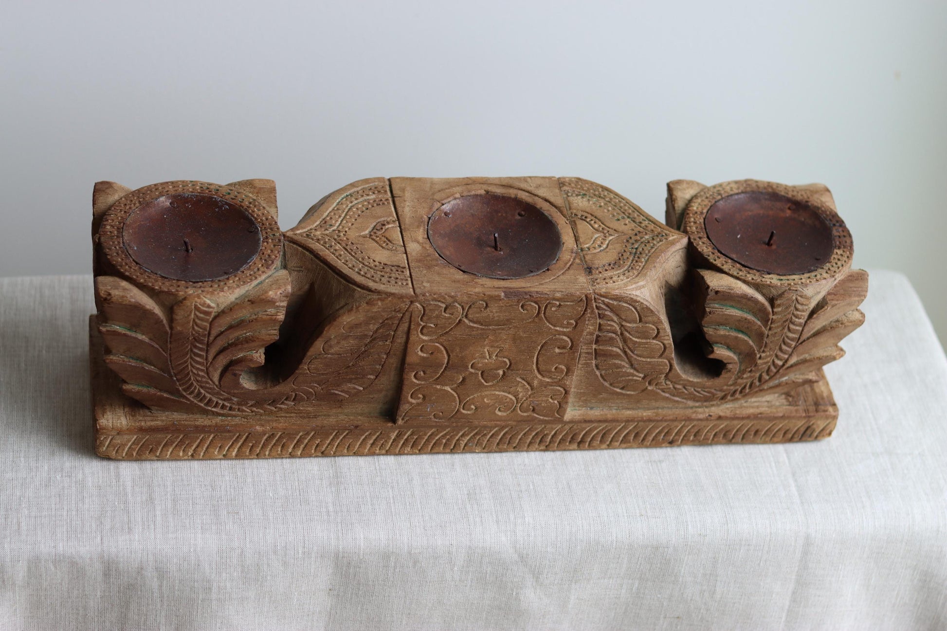 Antique Corbel Candle Holder