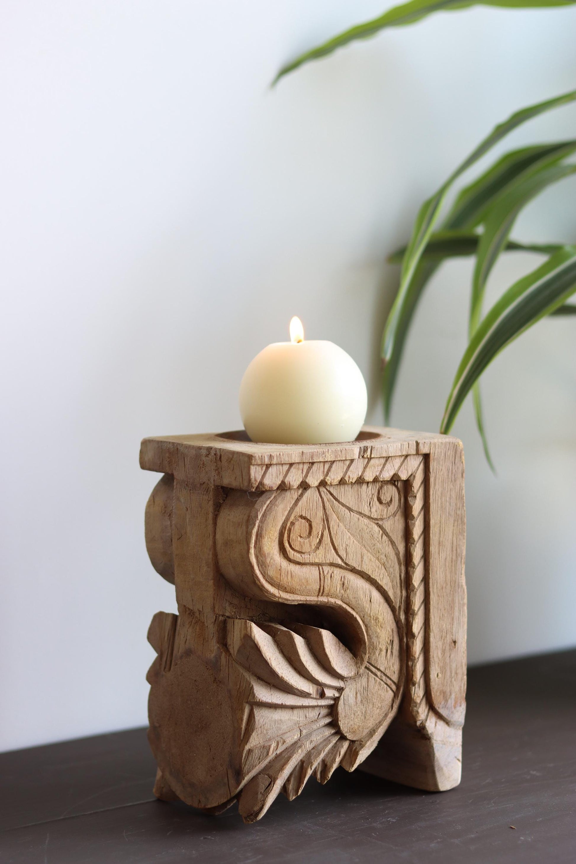 Vintage Corbel Candle Holder & Bookend
