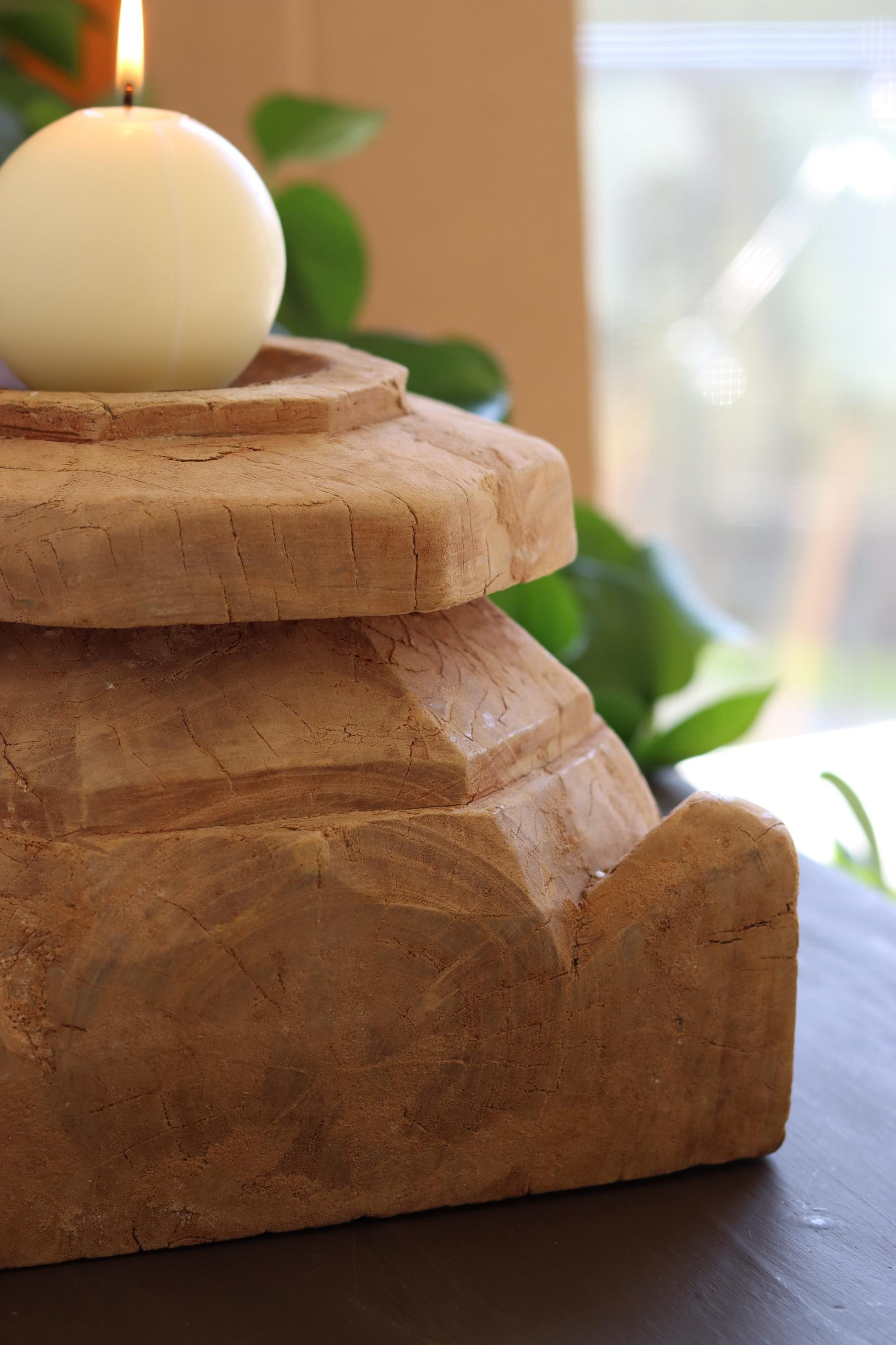 Vintage Column Base Candle Holder