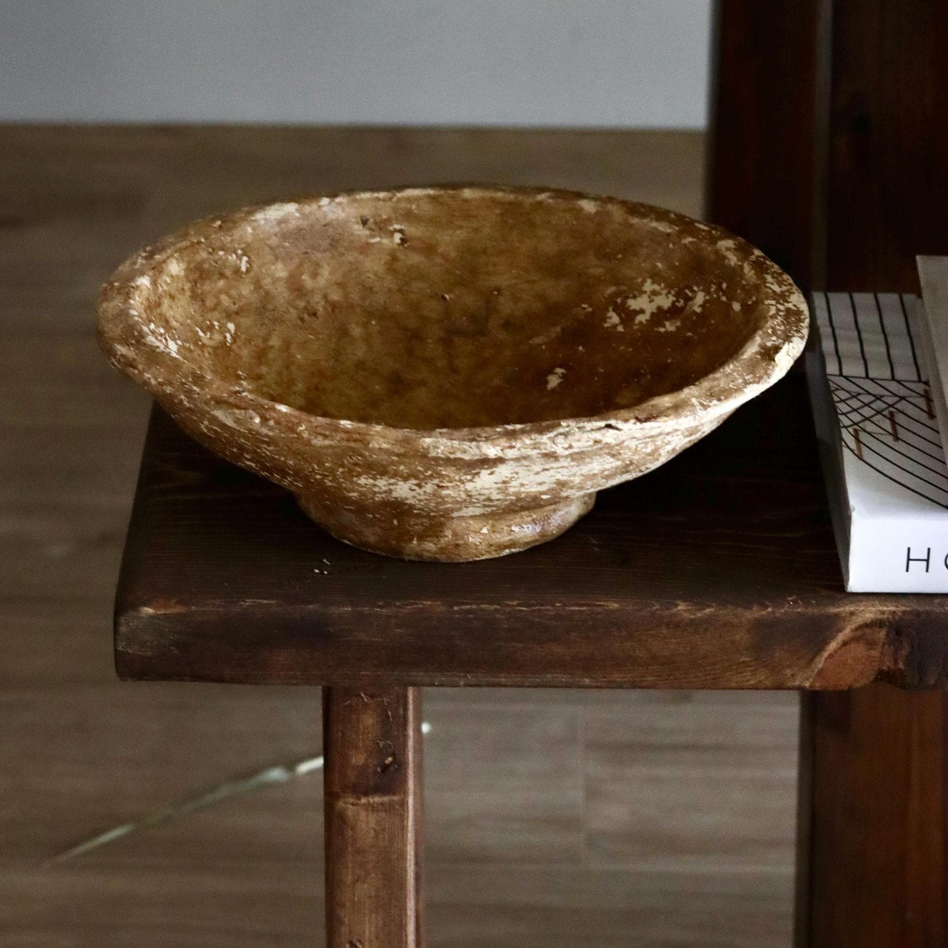 Antique 20th Century Paper Mache Bowl