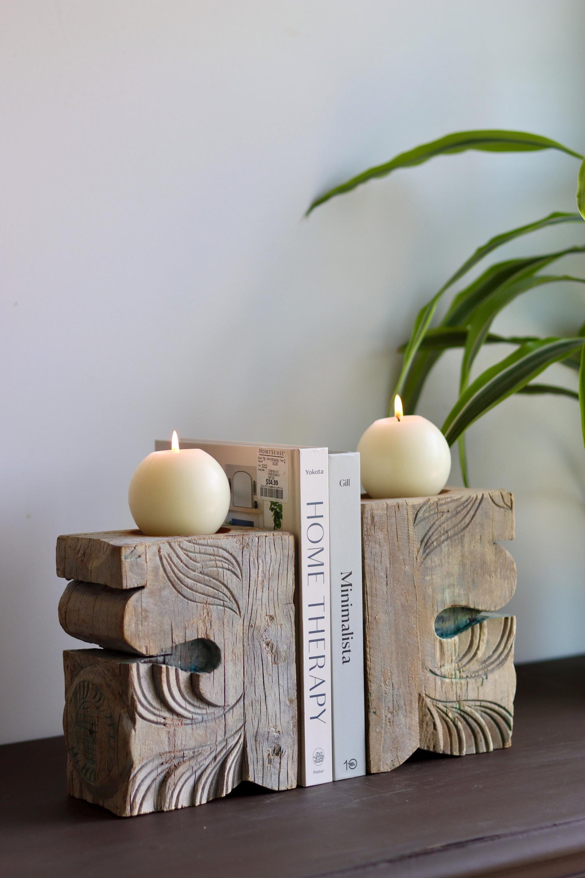 Vintage Corbel Candle Holder & Bookend