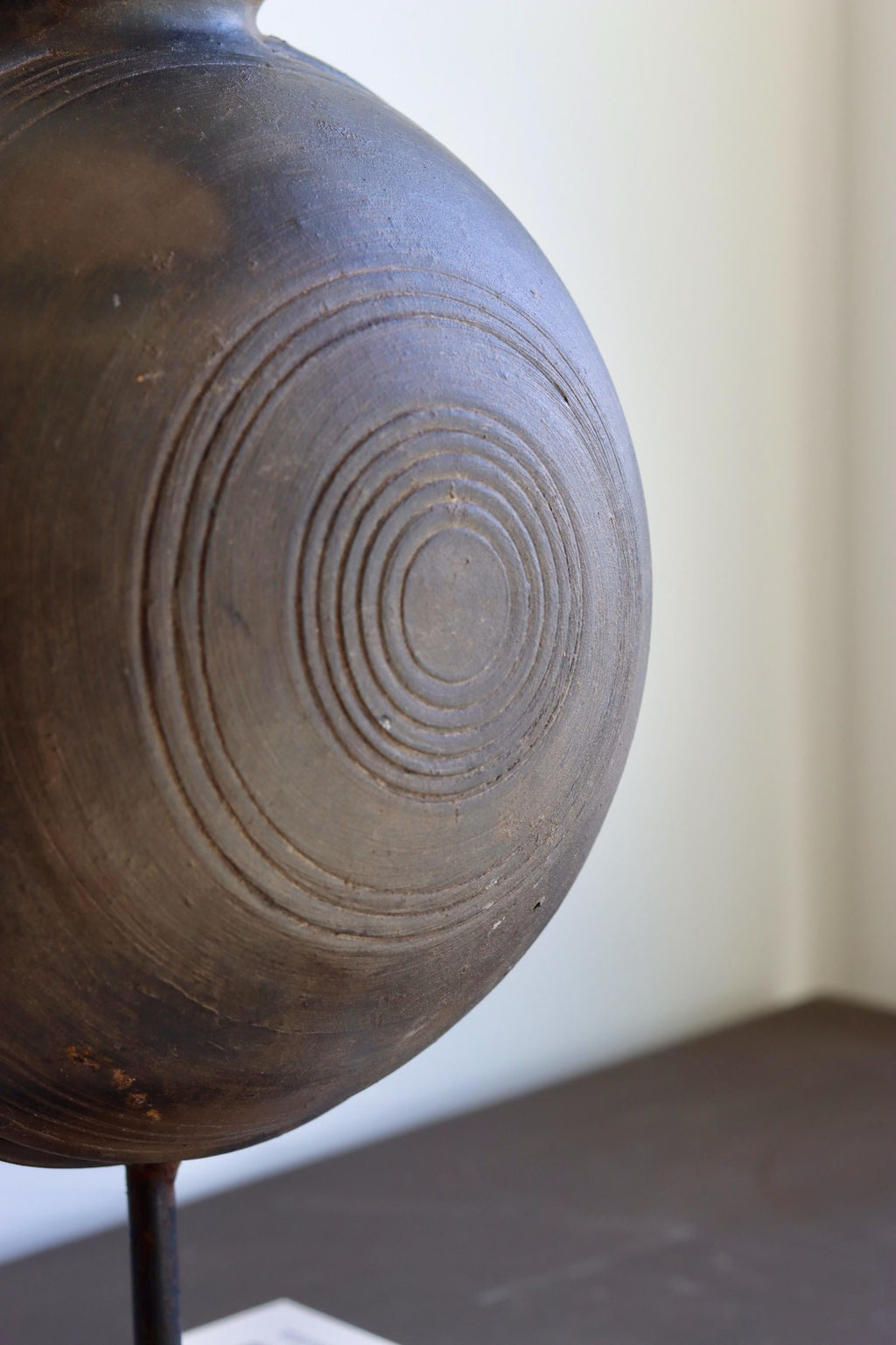 Terracotta Vintage Indian Clay Pot with Stand