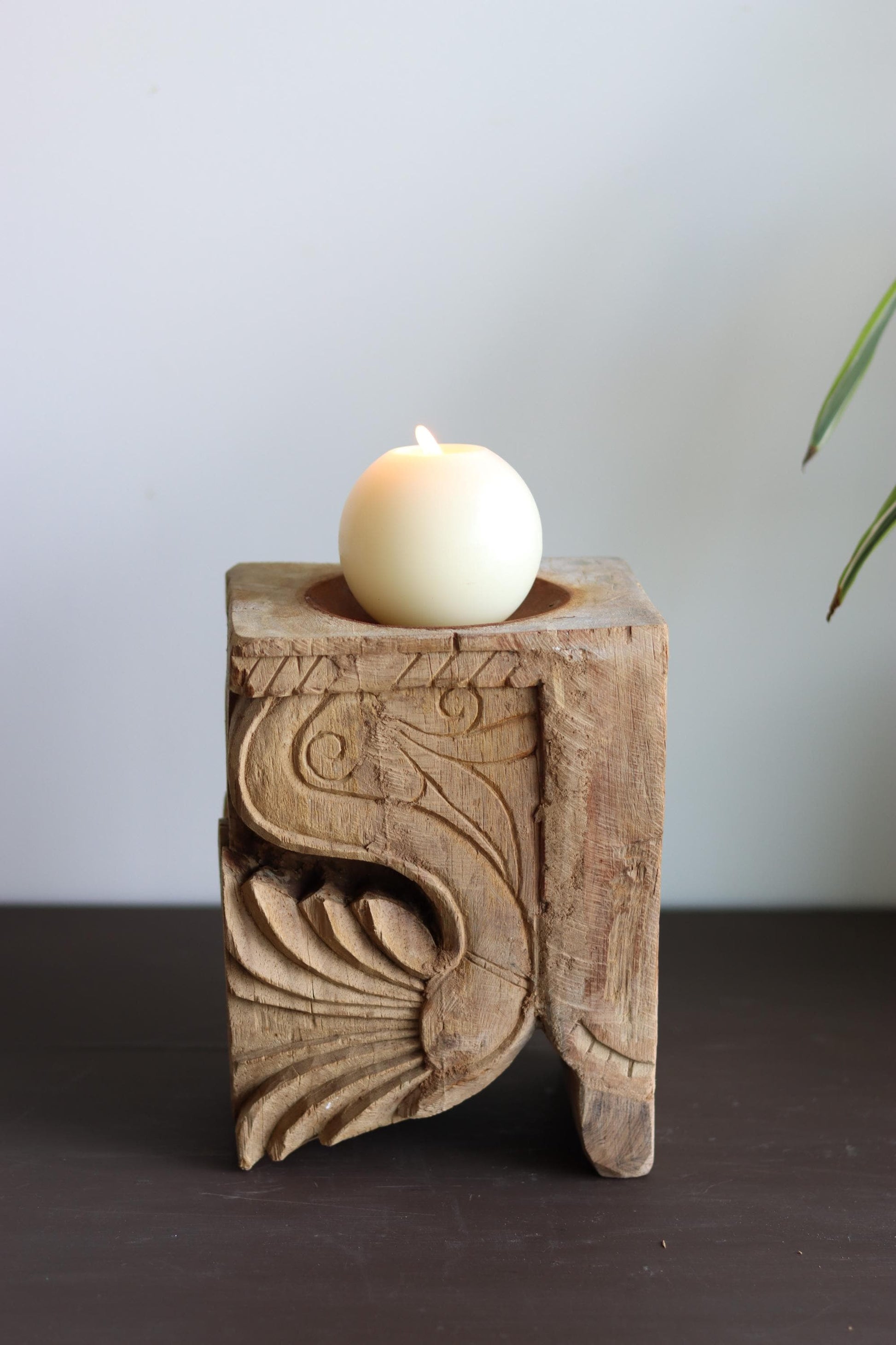 Vintage Corbel Candle Holder & Bookend