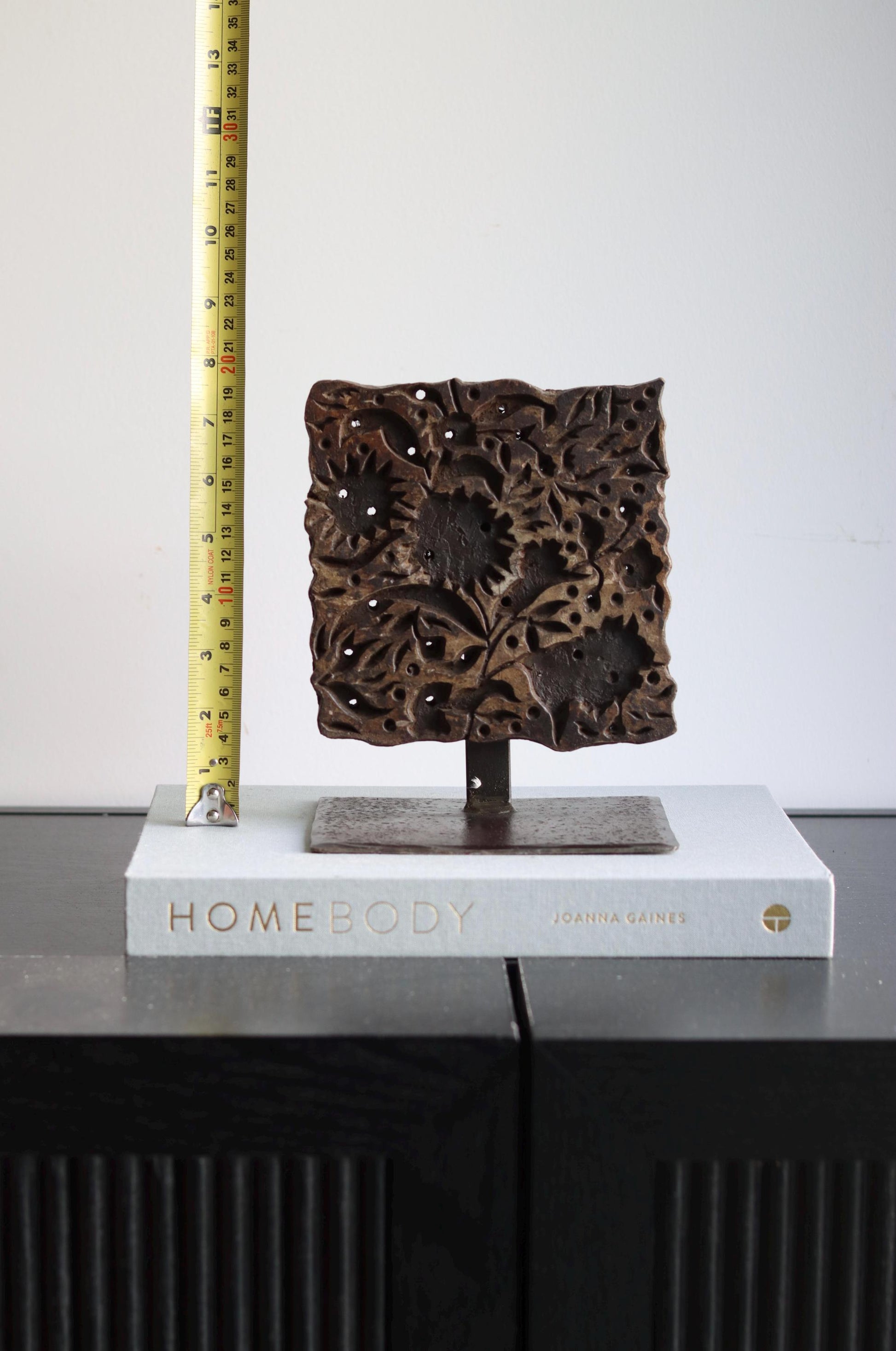 Vintage Block Print Stamp on Stand