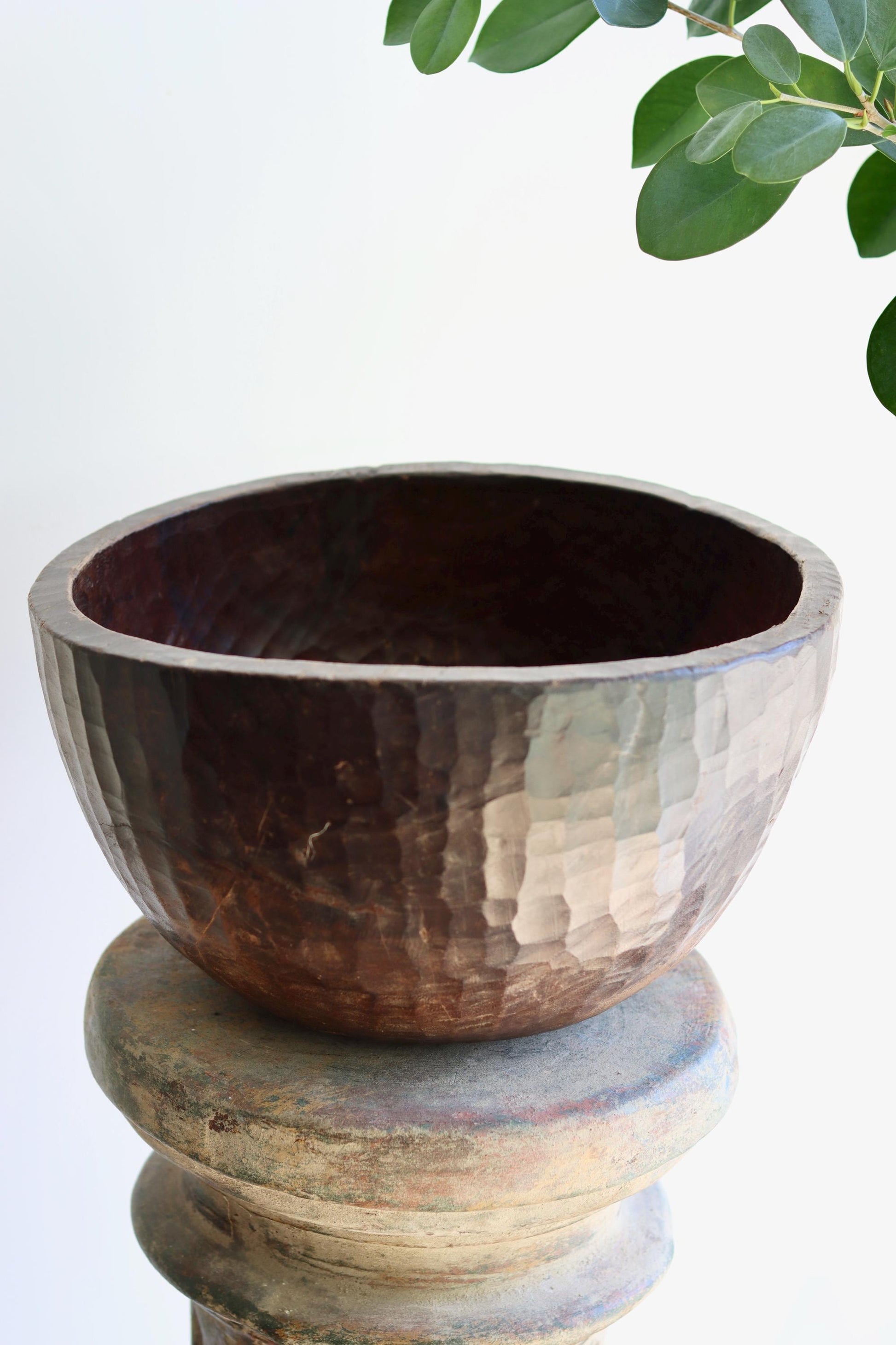 Vintage Naga Primitive Wooden Bowl