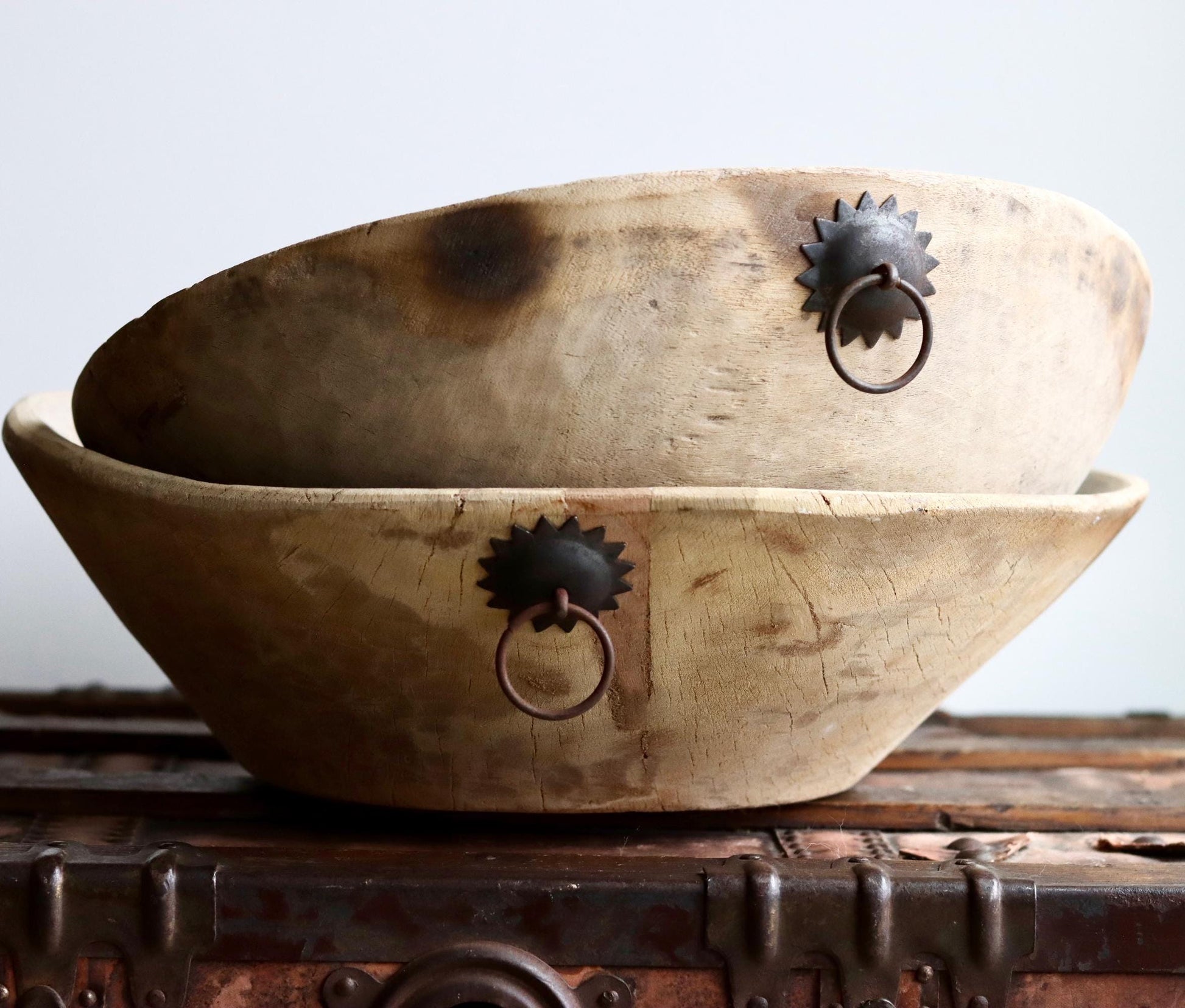 Vintage Wooden Parat Bowl