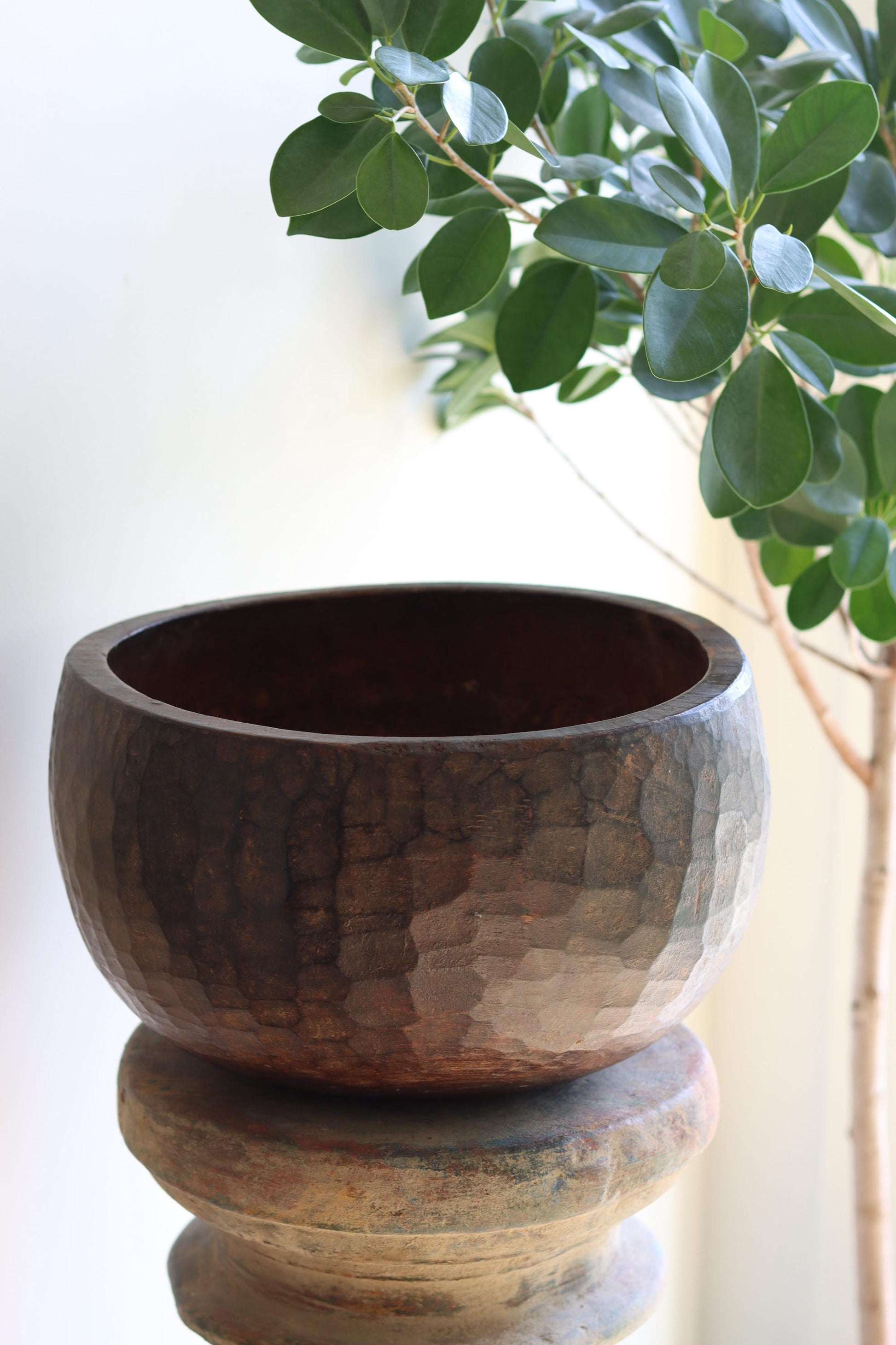 Vintage Naga Primitive Wooden Bowl
