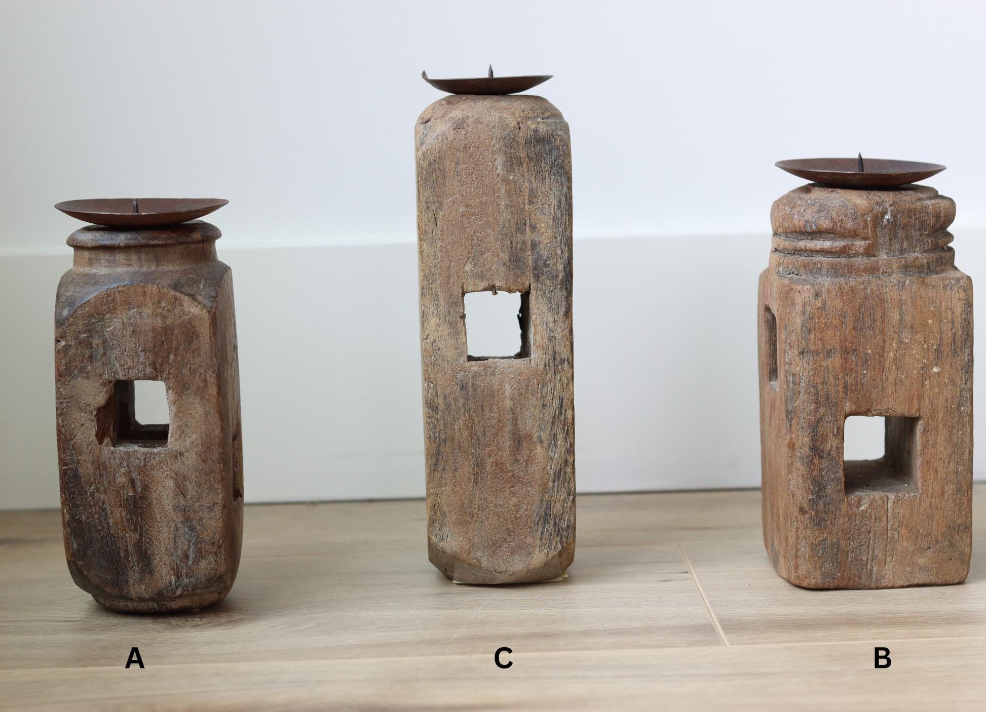 Vintage Small Paga Candle Holders