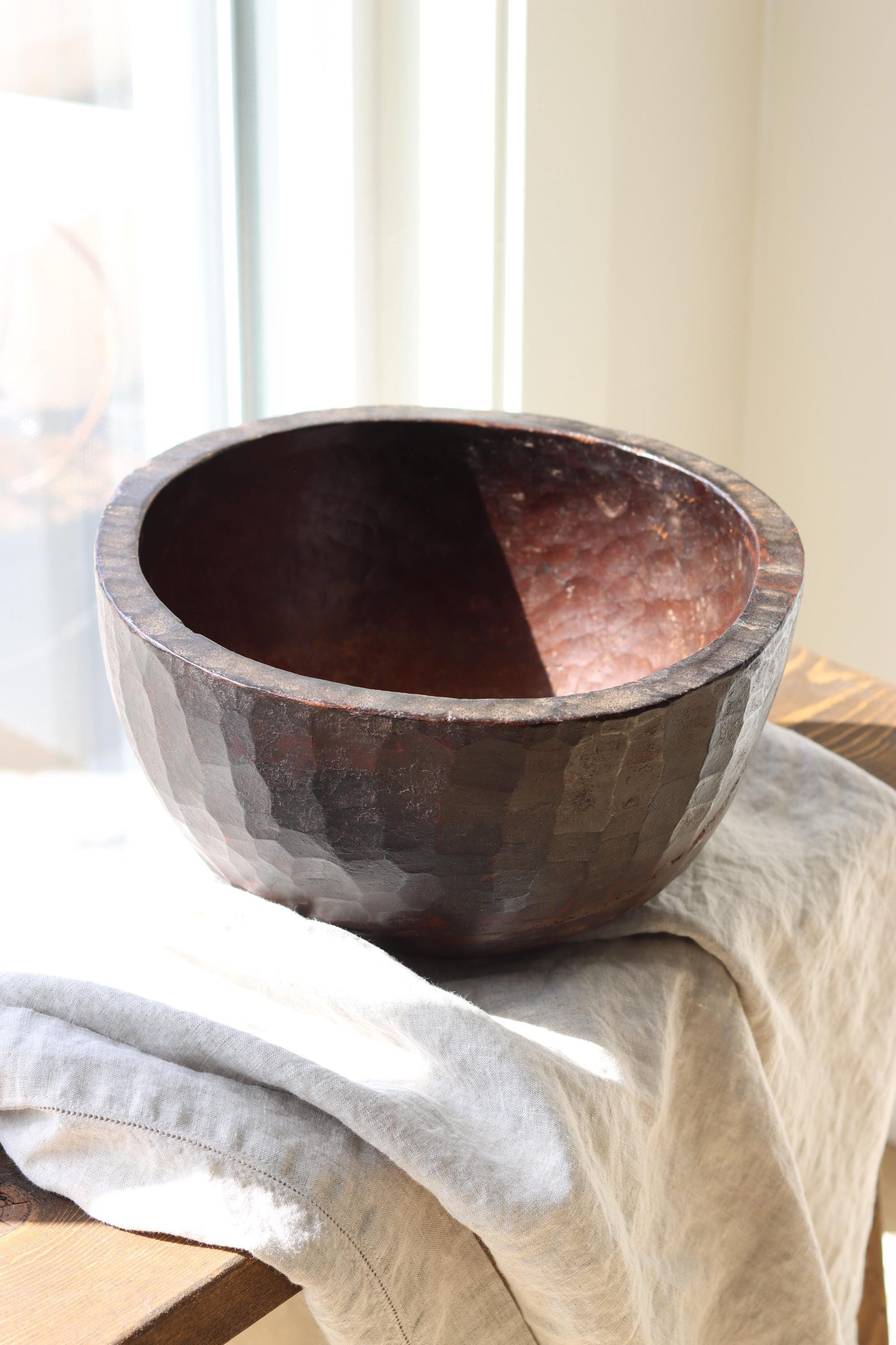 Vintage Naga Primitive Wooden Bowl