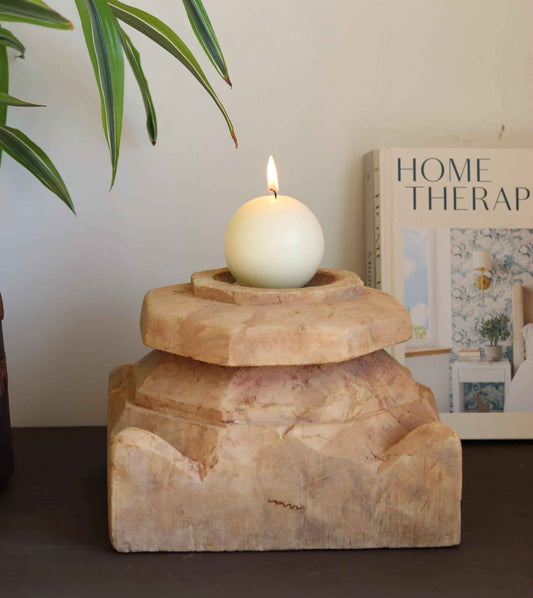 Vintage Column Base Candle Holder