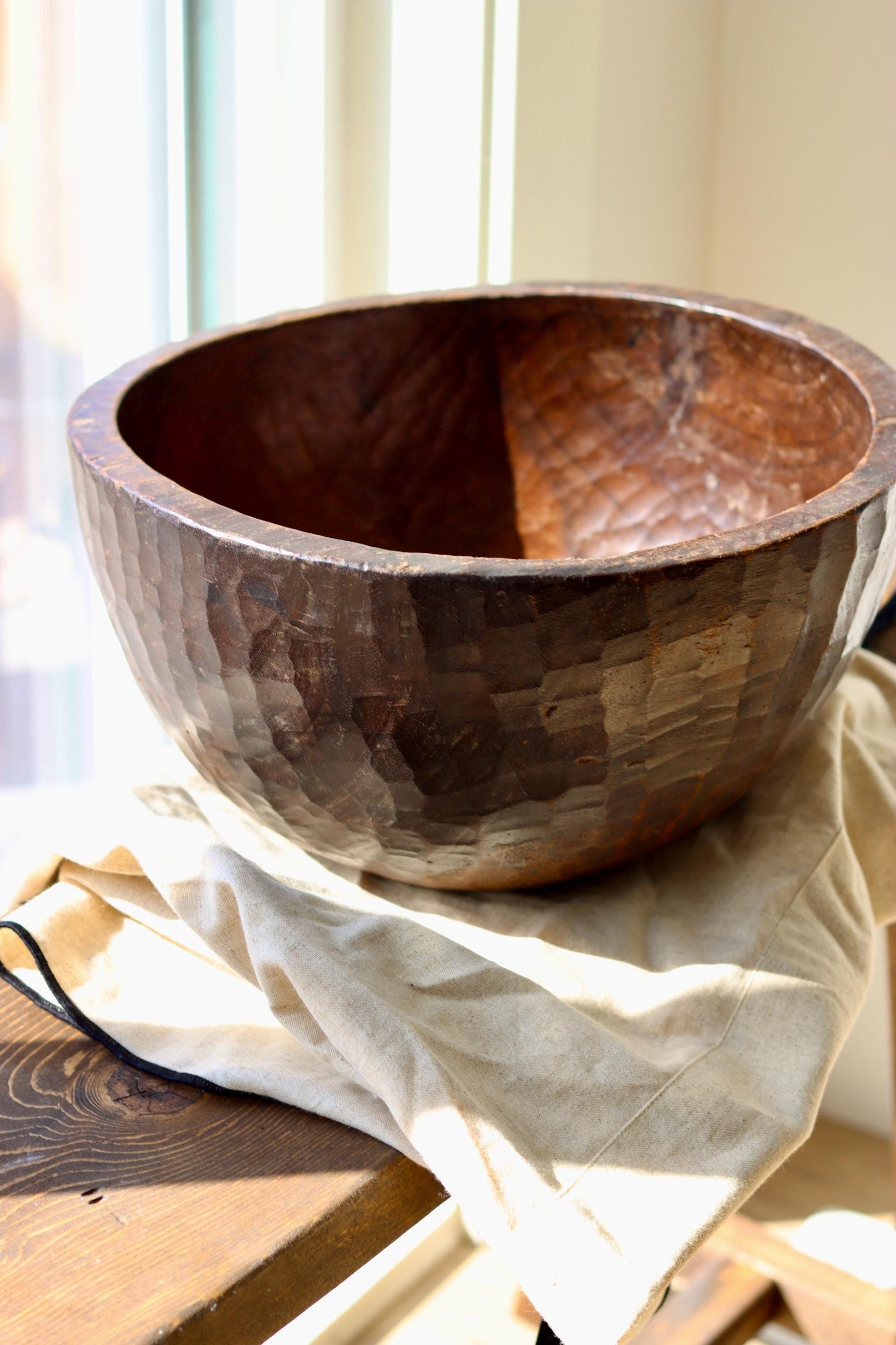 Vintage Naga Primitive Wooden Bowl