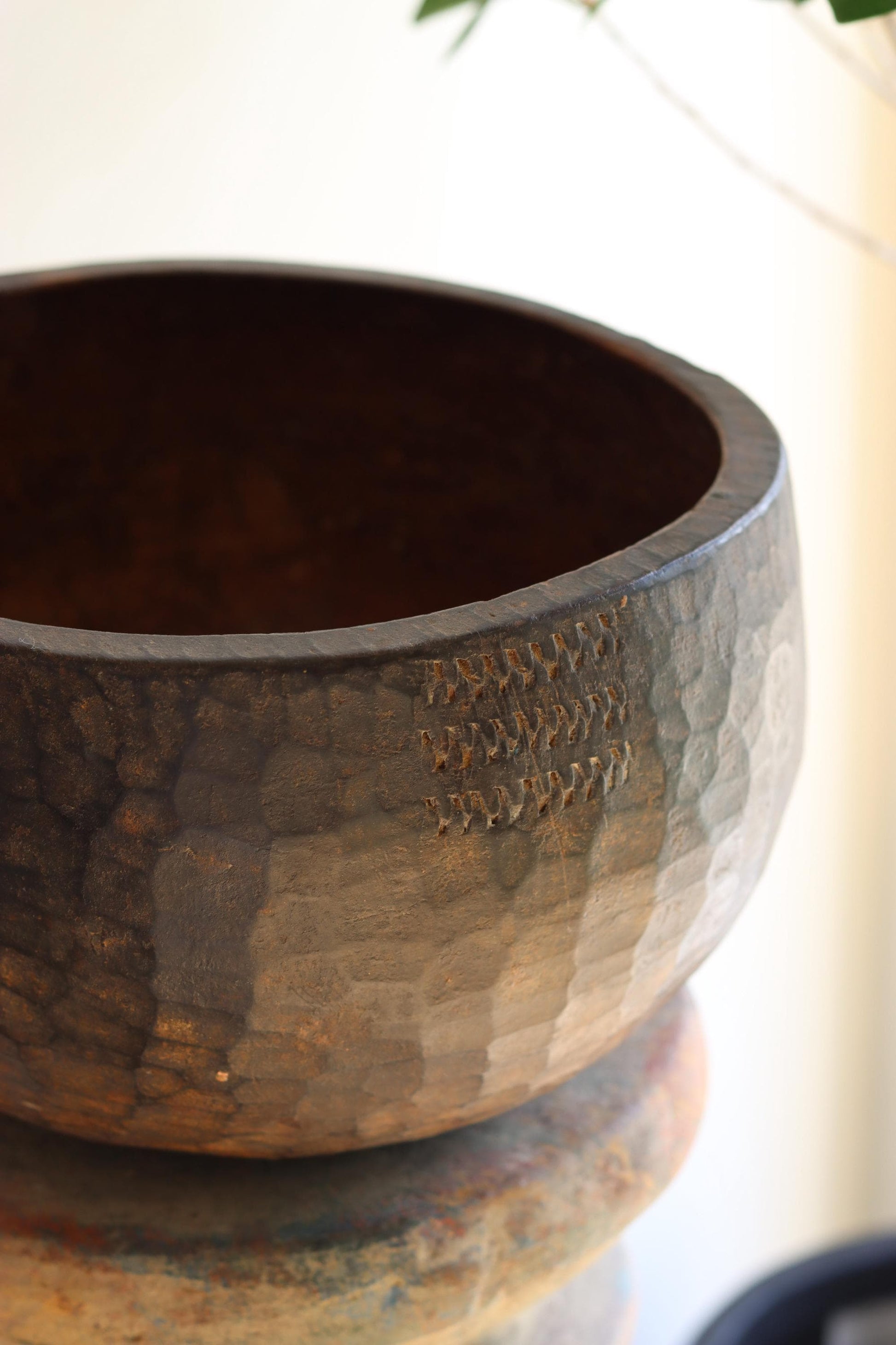Vintage Naga Primitive Wooden Bowl