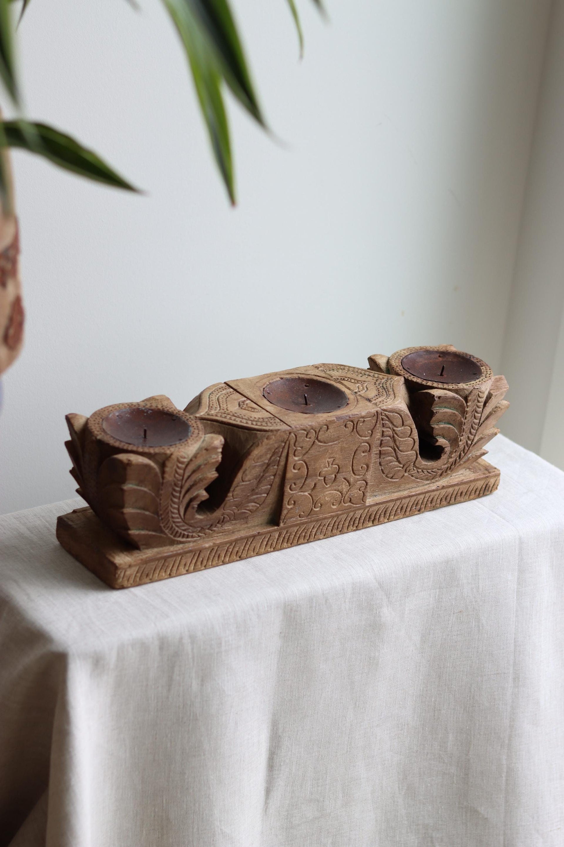 Antique Corbel Candle Holder