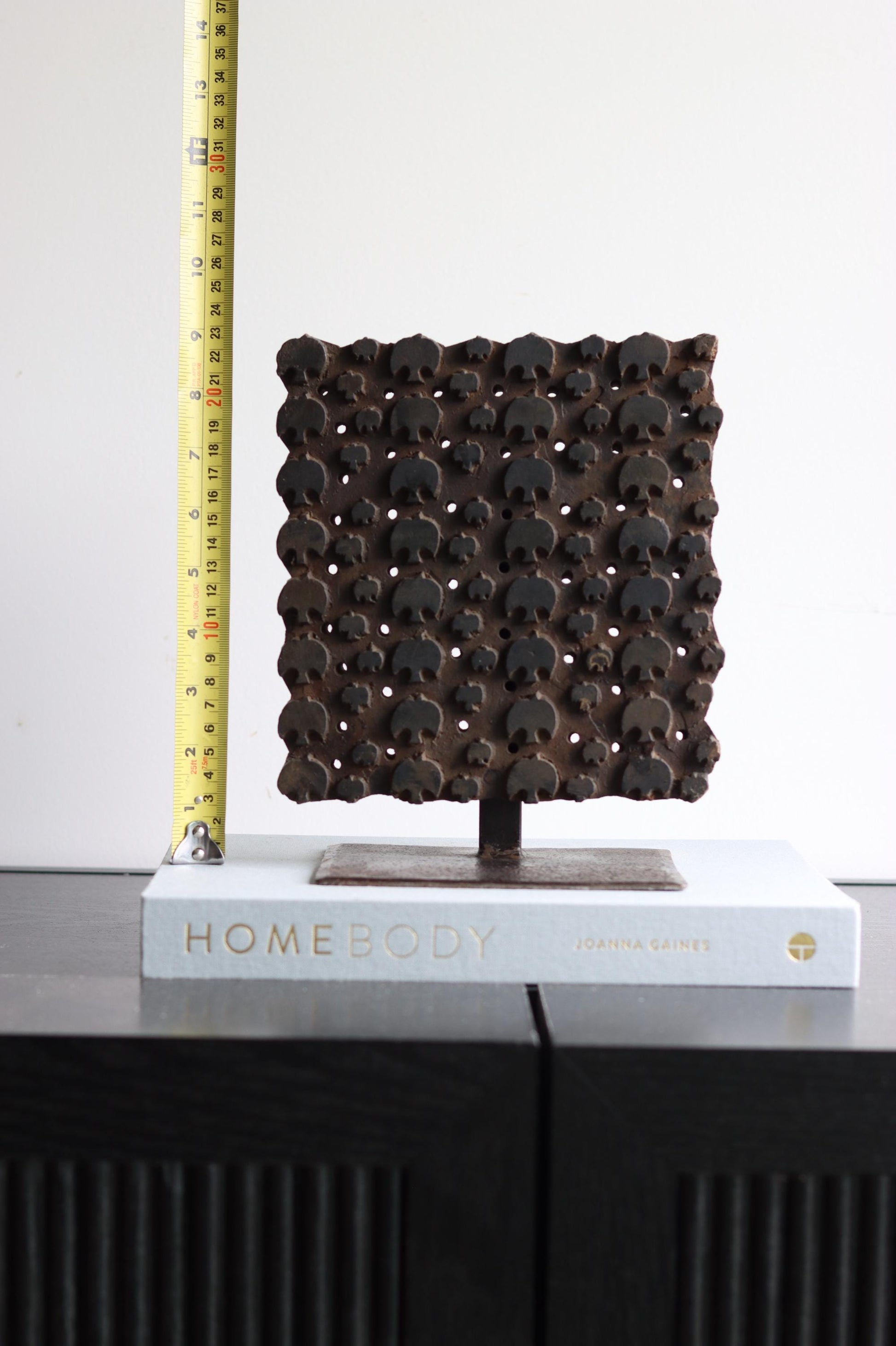 Vintage Block Print Stamp on Stand