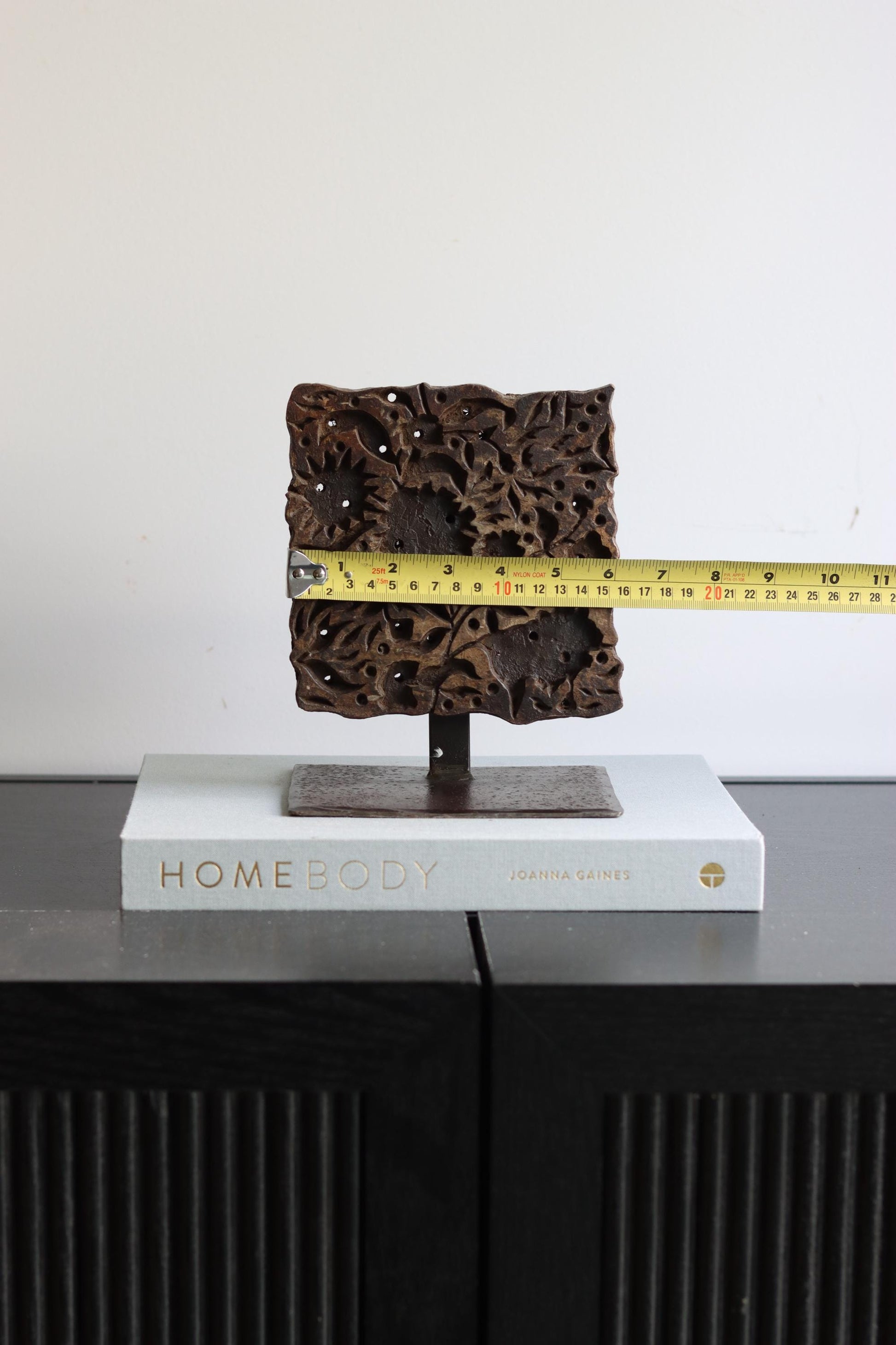 Vintage Block Print Stamp on Stand