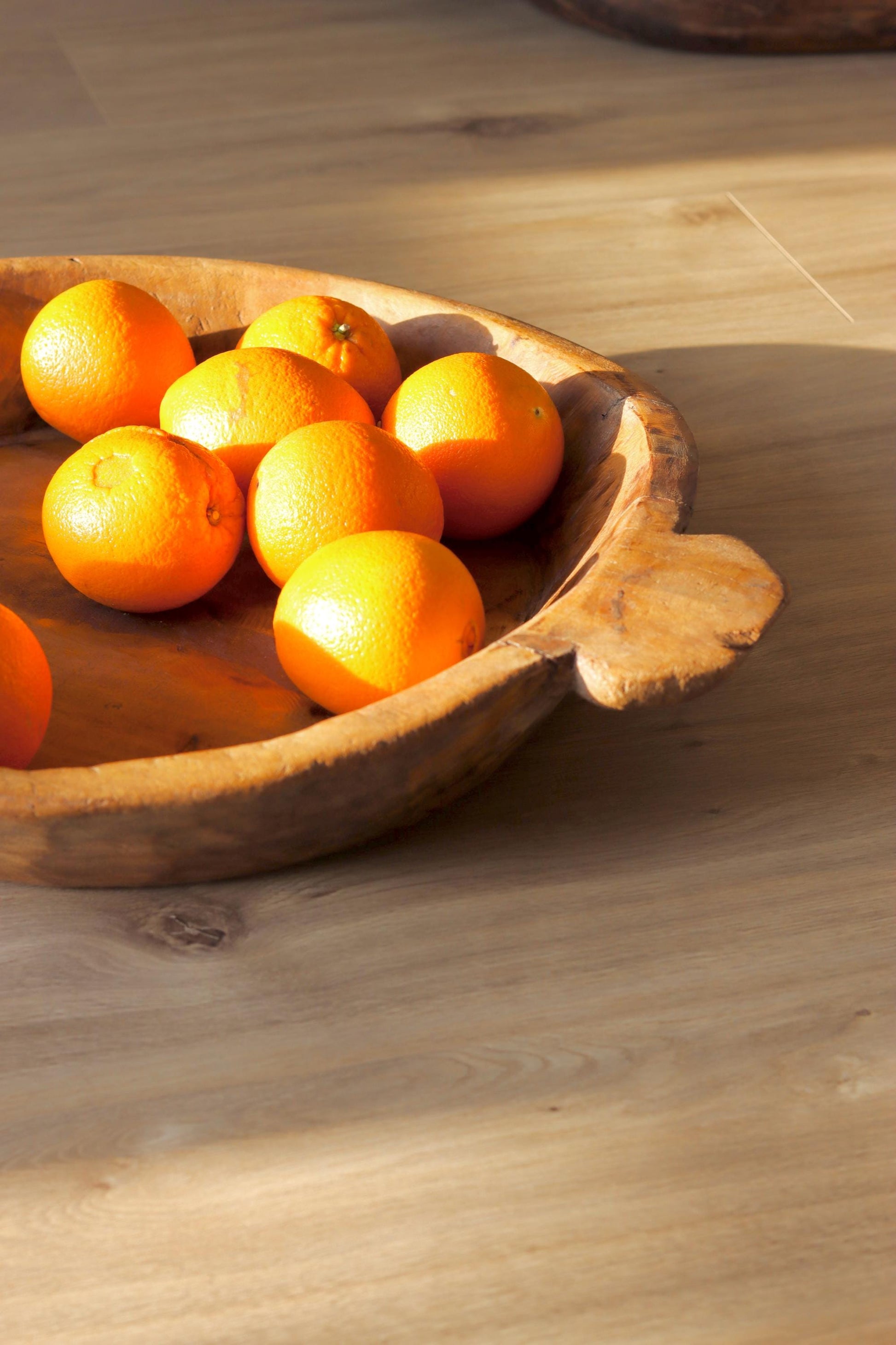 Large Vintage Wooden Parat Tray