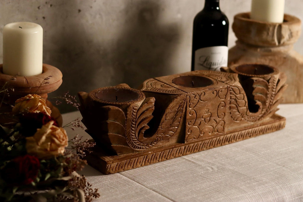 Antique Corbel Candle Holder