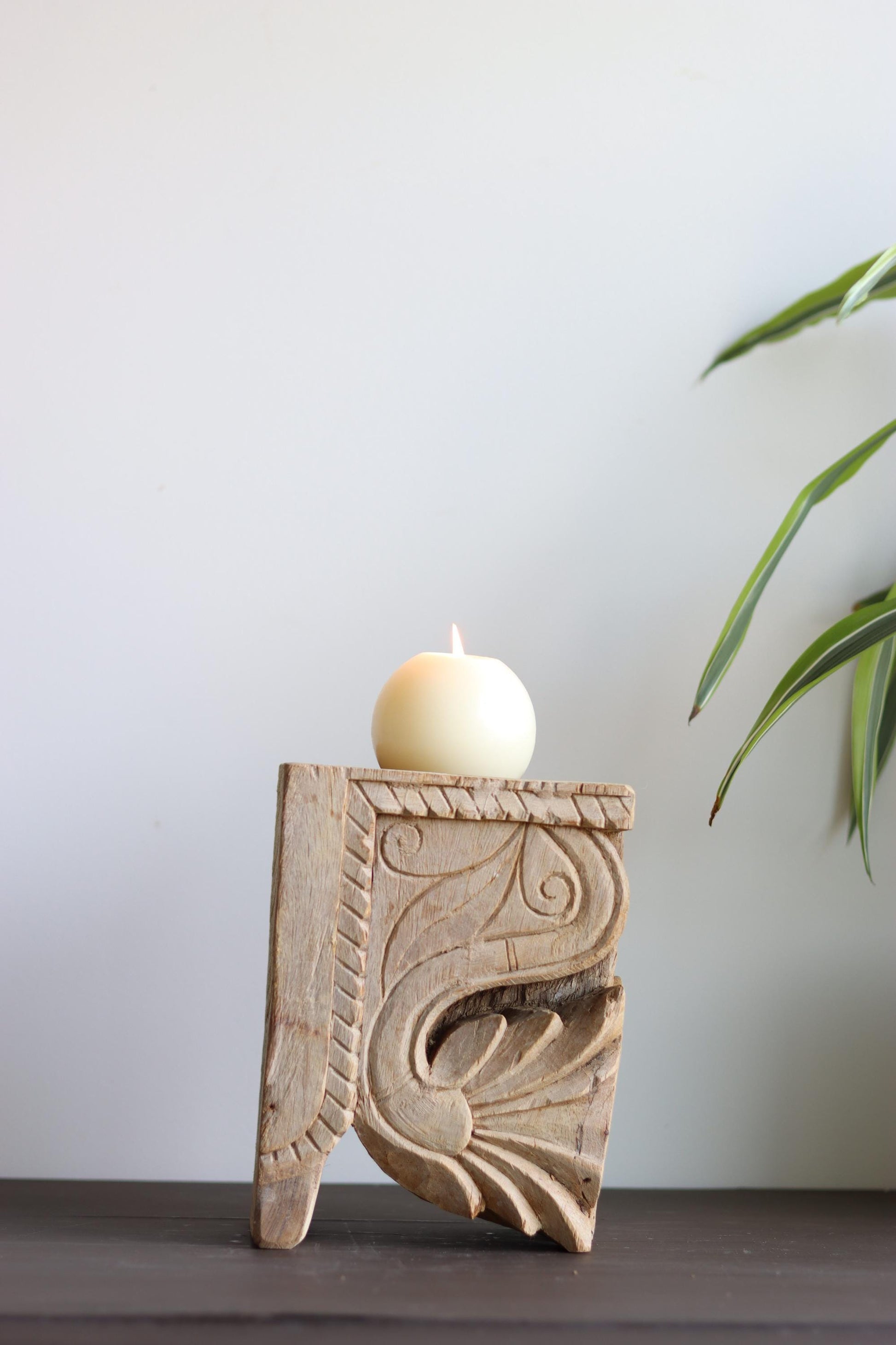 Vintage Corbel Candle Holder & Bookend