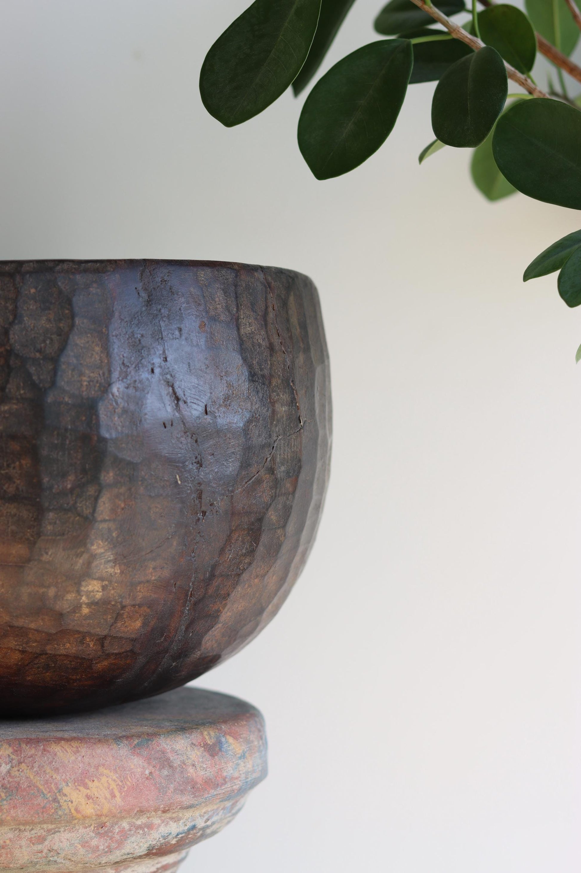 Vintage Naga Primitive Wooden Bowl