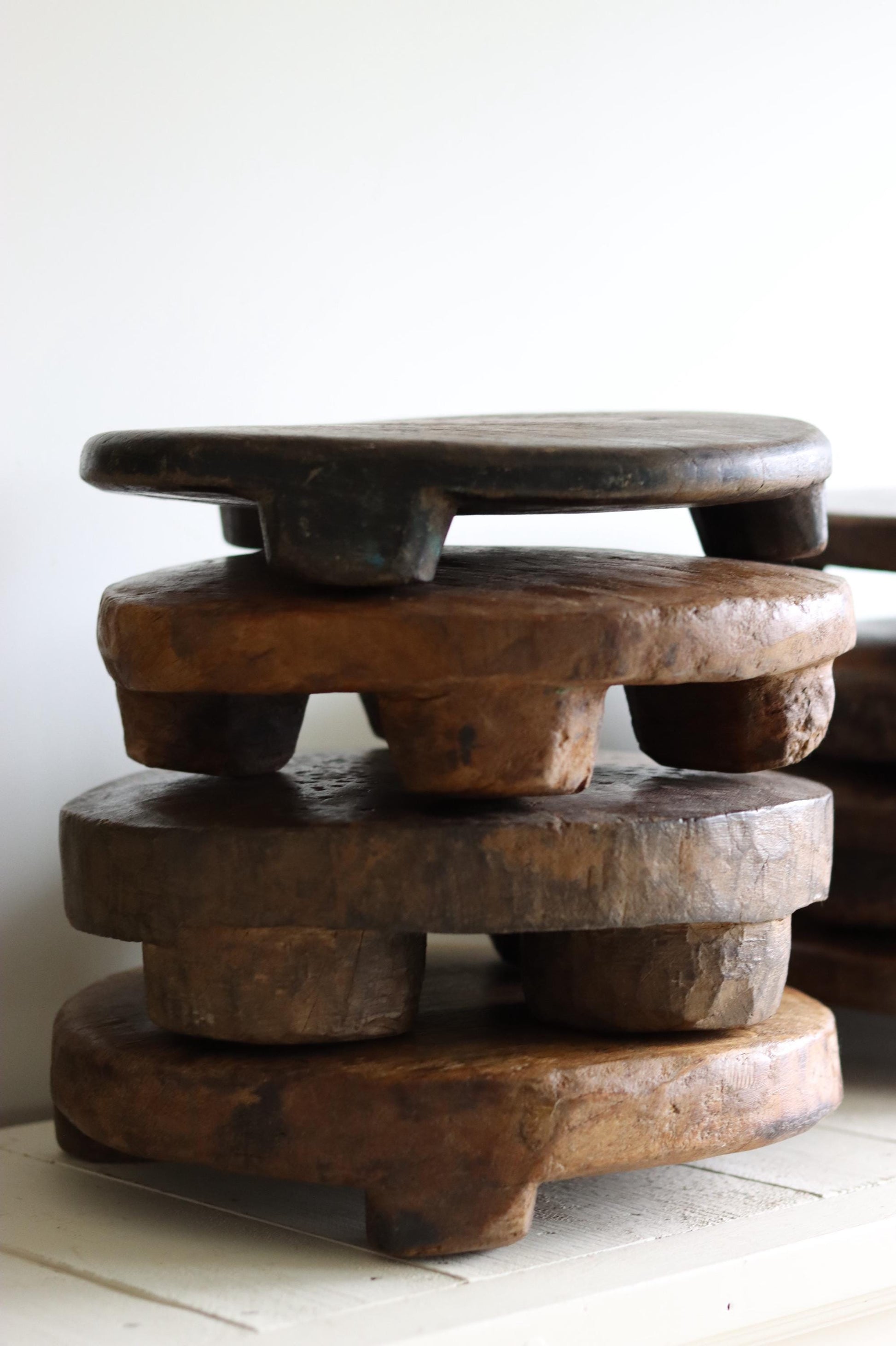 Vintage Teak Wood Chapati Riser (Assorted)