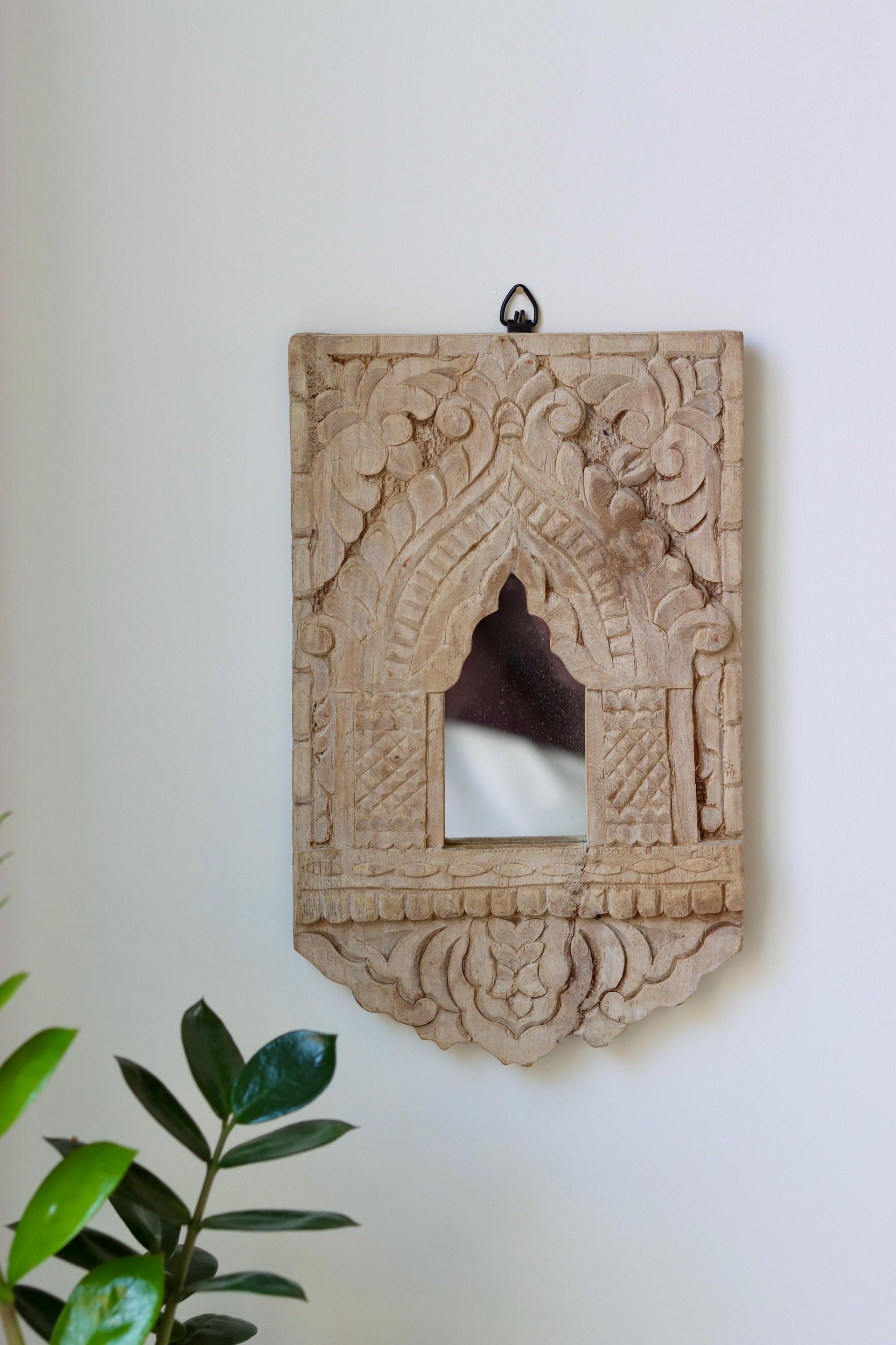 Vintage Wooden Jharokha Mirror Frame
